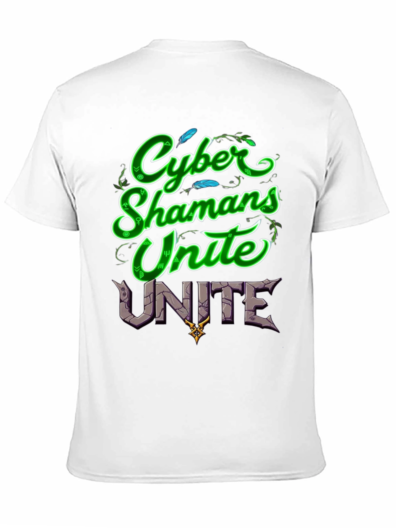 Cyber Shamans Unite Graphic T-Shirt