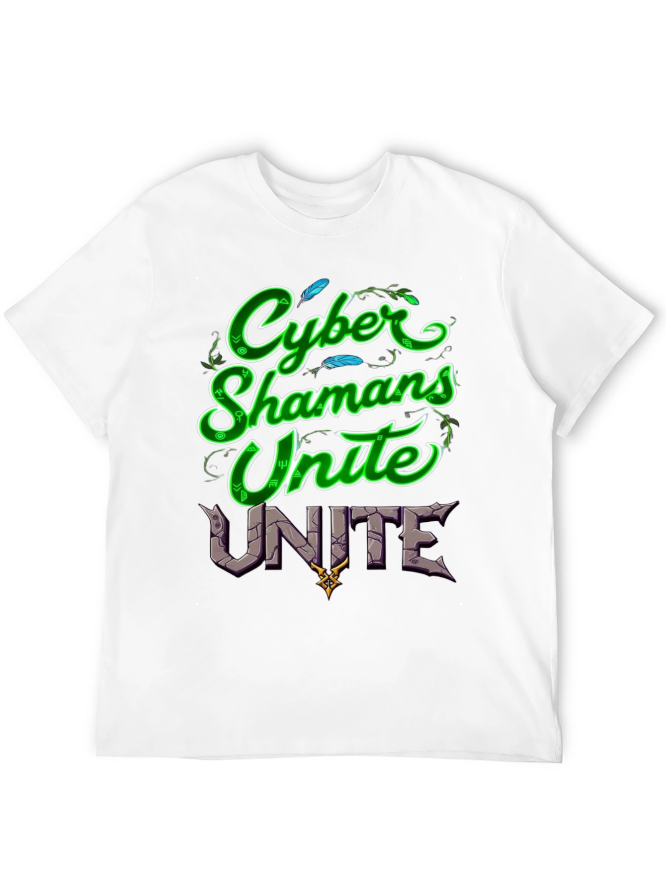 Cyber Shamans Unite Graphic T-Shirt