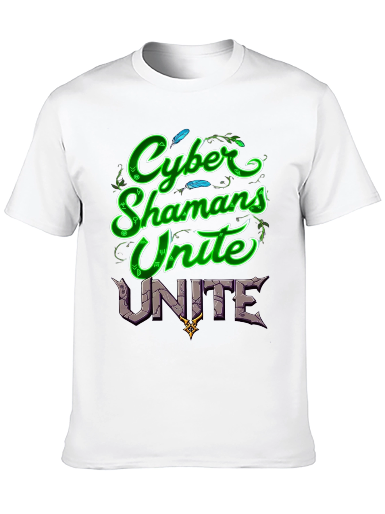 Cyber Shamans Unite Graphic T-Shirt