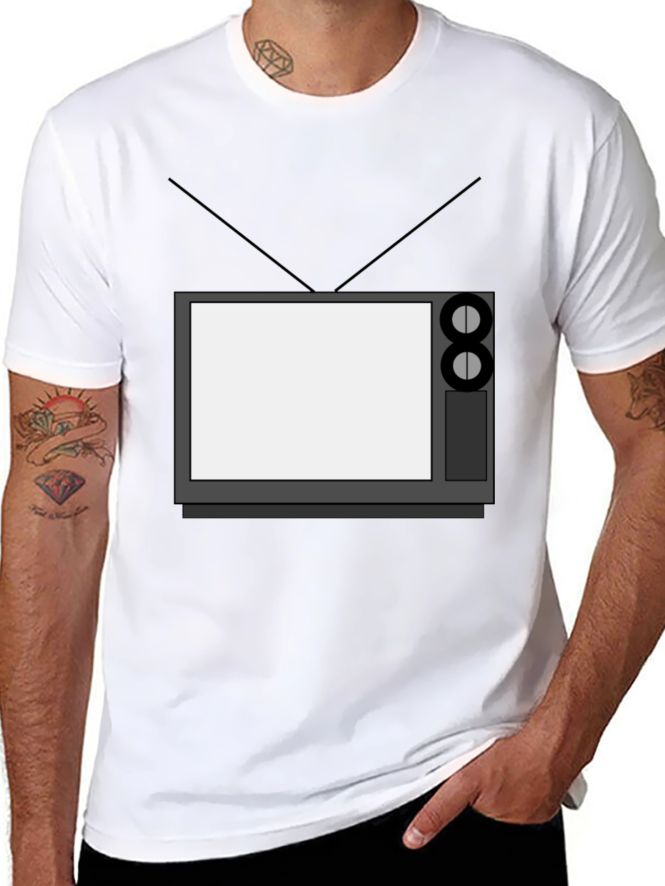 Retro TV Graphic Tee - Classic Television Style