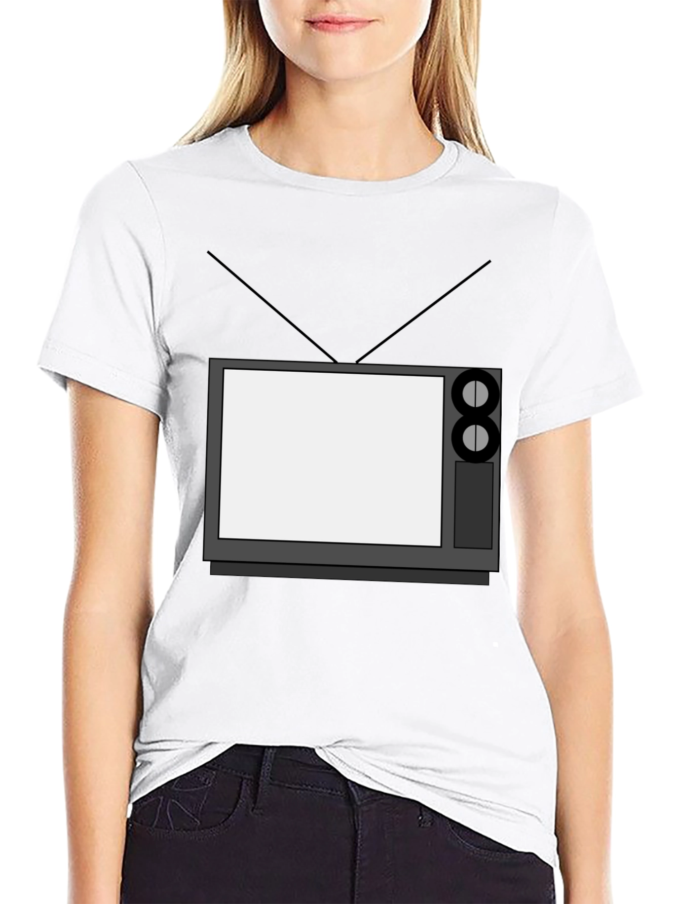 Retro TV Graphic Tee - Classic Television Style