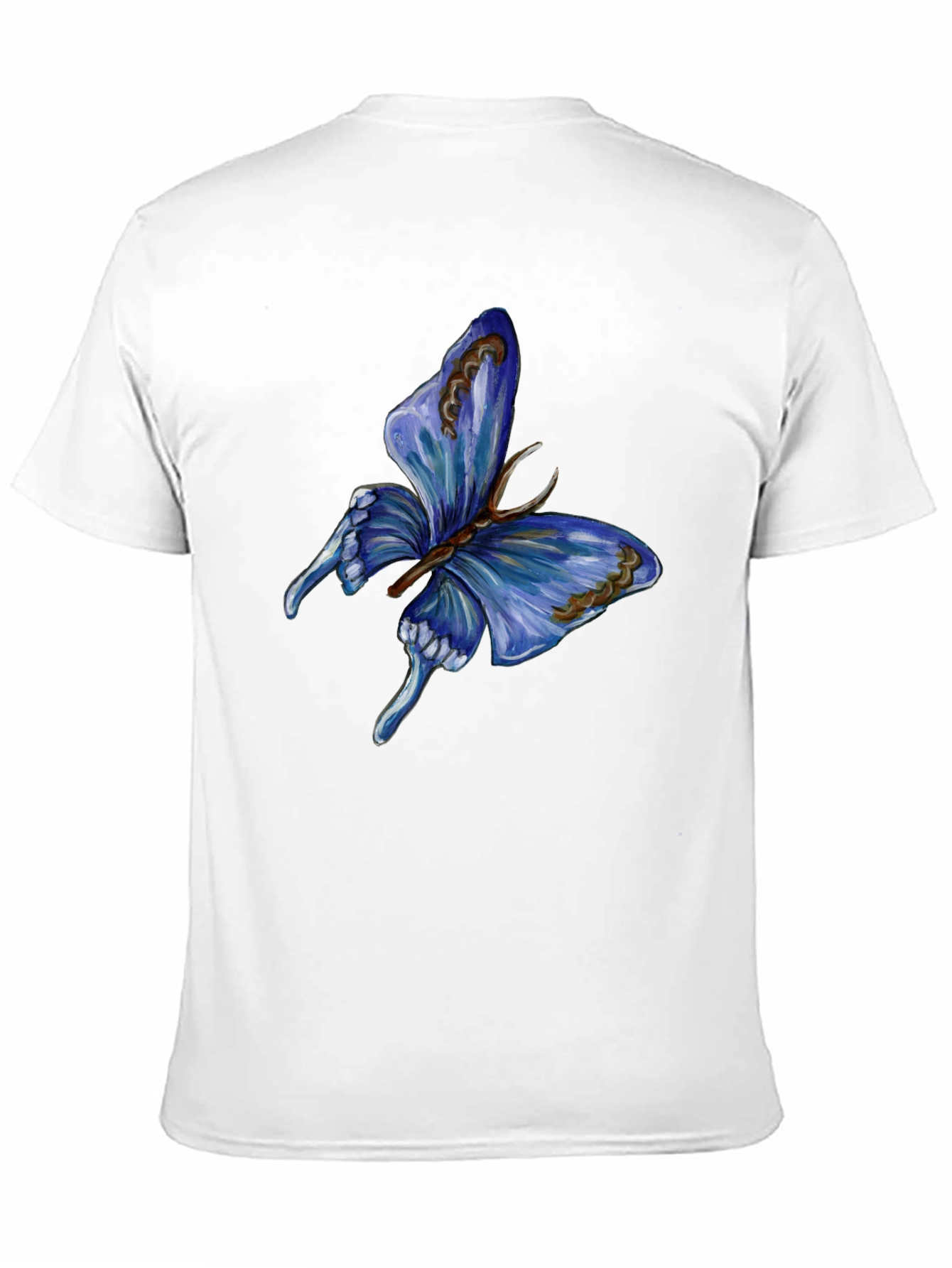 Butterfly Graphic Print Black T-Shirt for Men