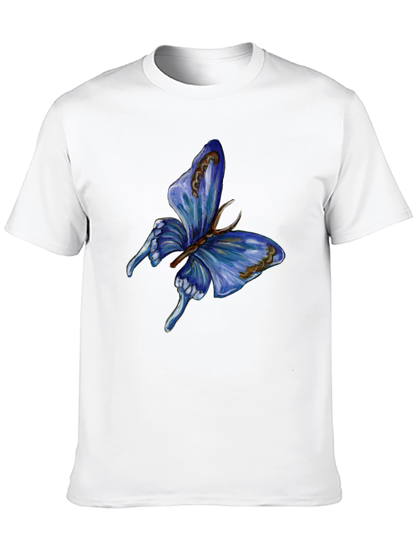 Butterfly Graphic Print Black T-Shirt for Men