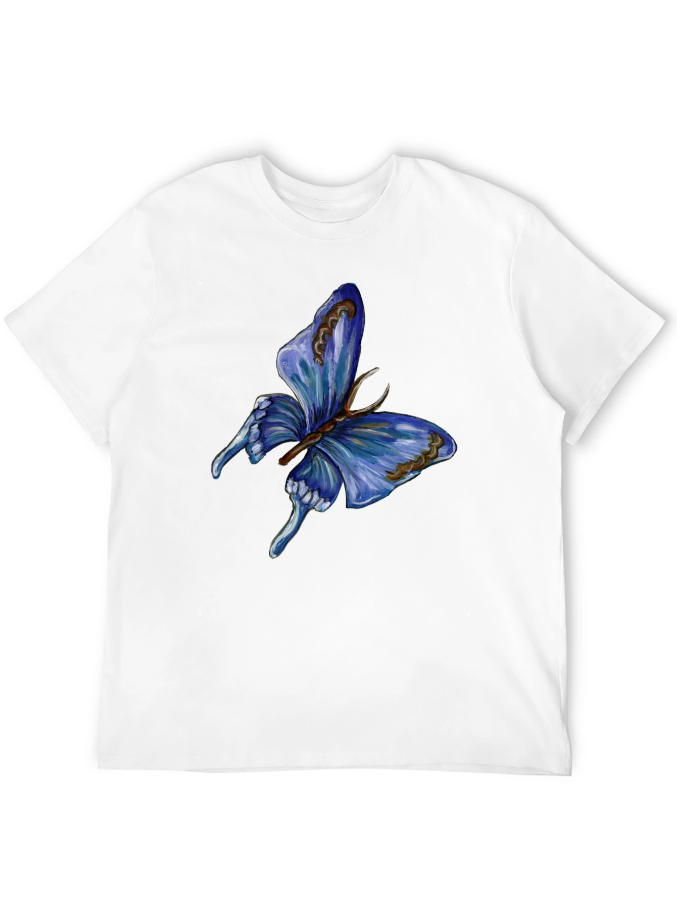Butterfly Graphic Print Black T-Shirt for Men