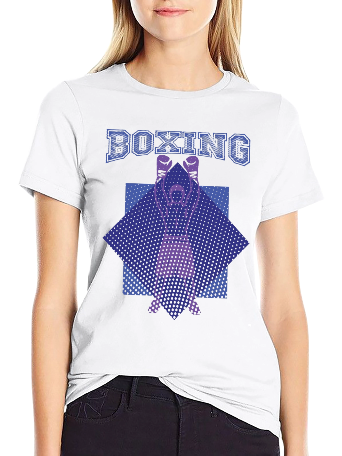 Boxing Graphic Print T-Shirt