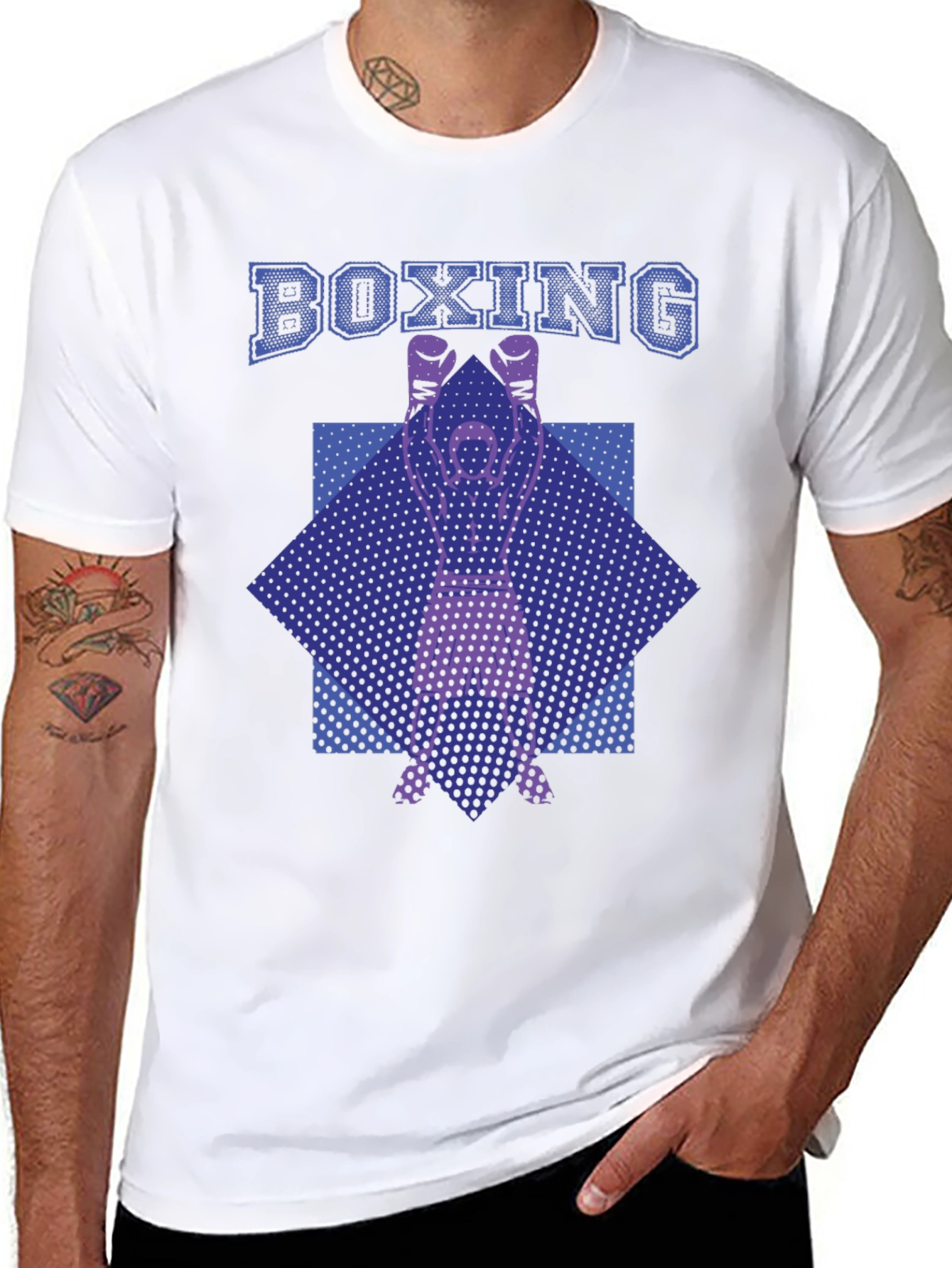 Boxing Graphic Print T-Shirt