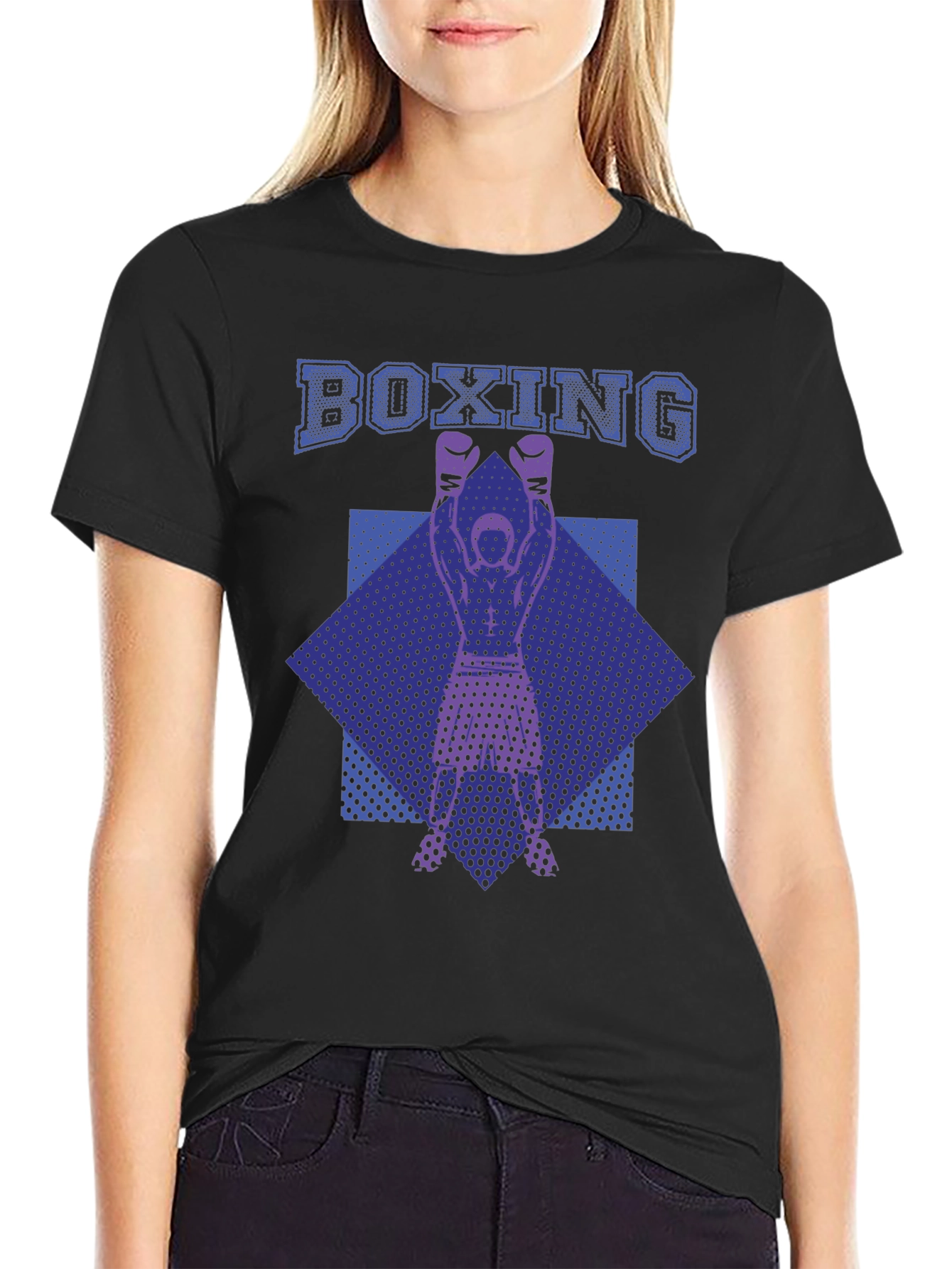 Boxing Graphic Print T-Shirt
