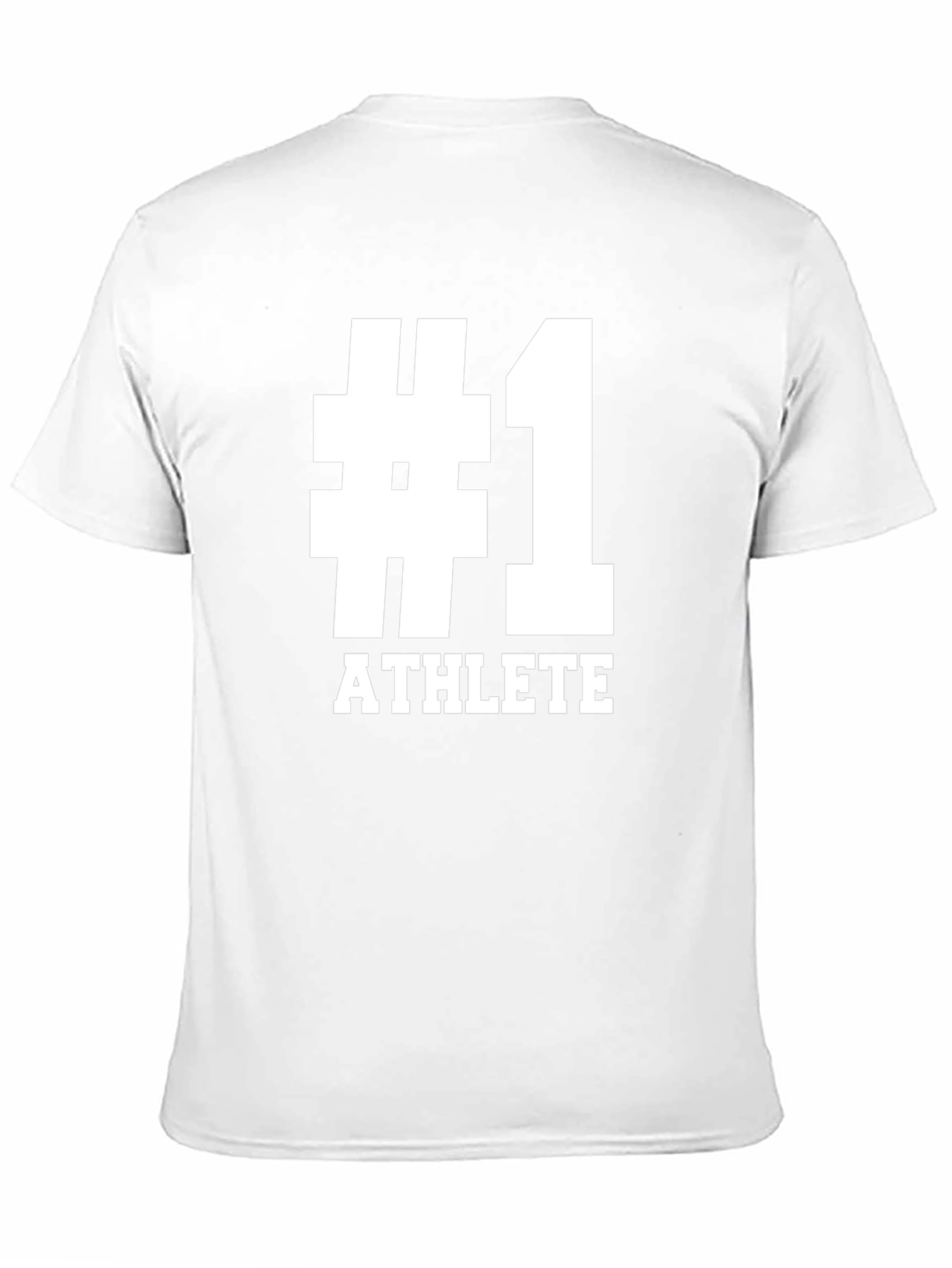 Number One Athlete Graphic Tee - Black