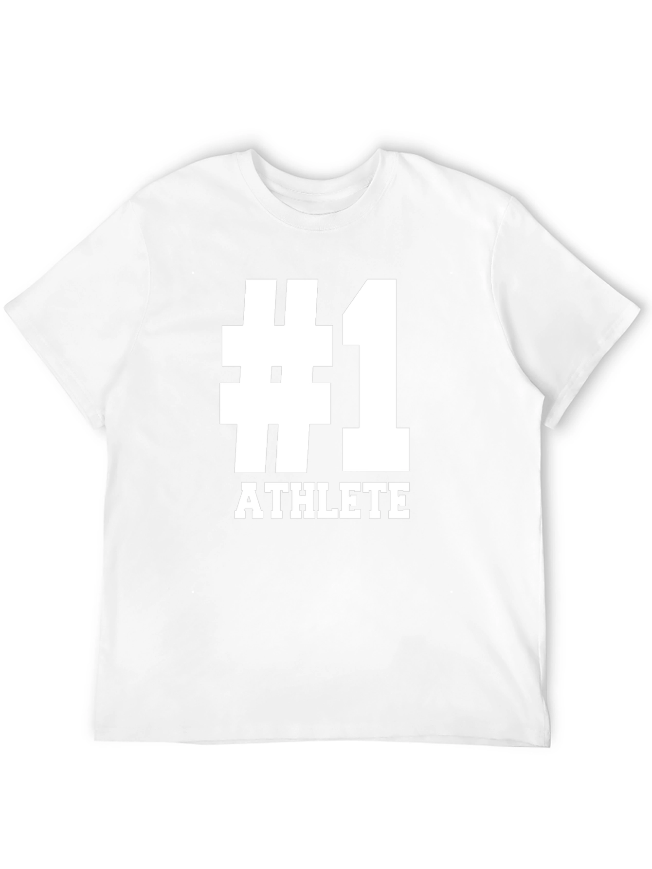 Number One Athlete Graphic Tee - Black
