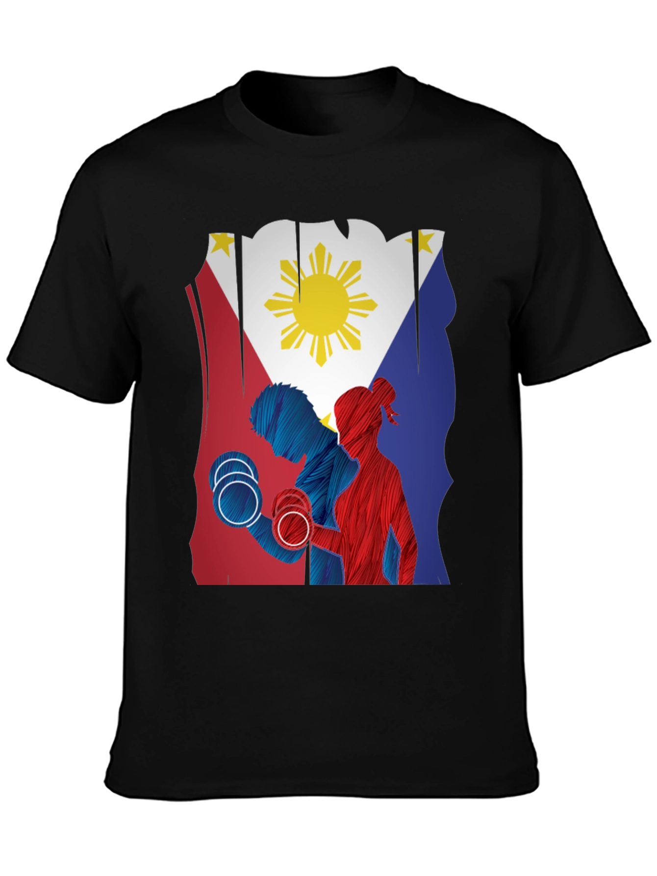 Philippine Flag Gym Workout T-Shirt