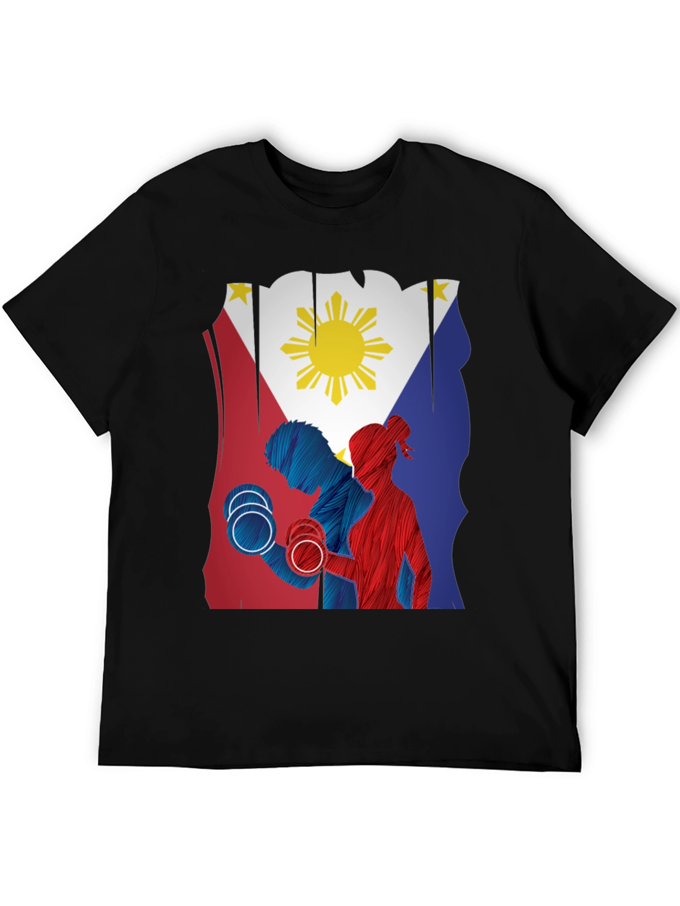 Philippine Flag Gym Workout T-Shirt
