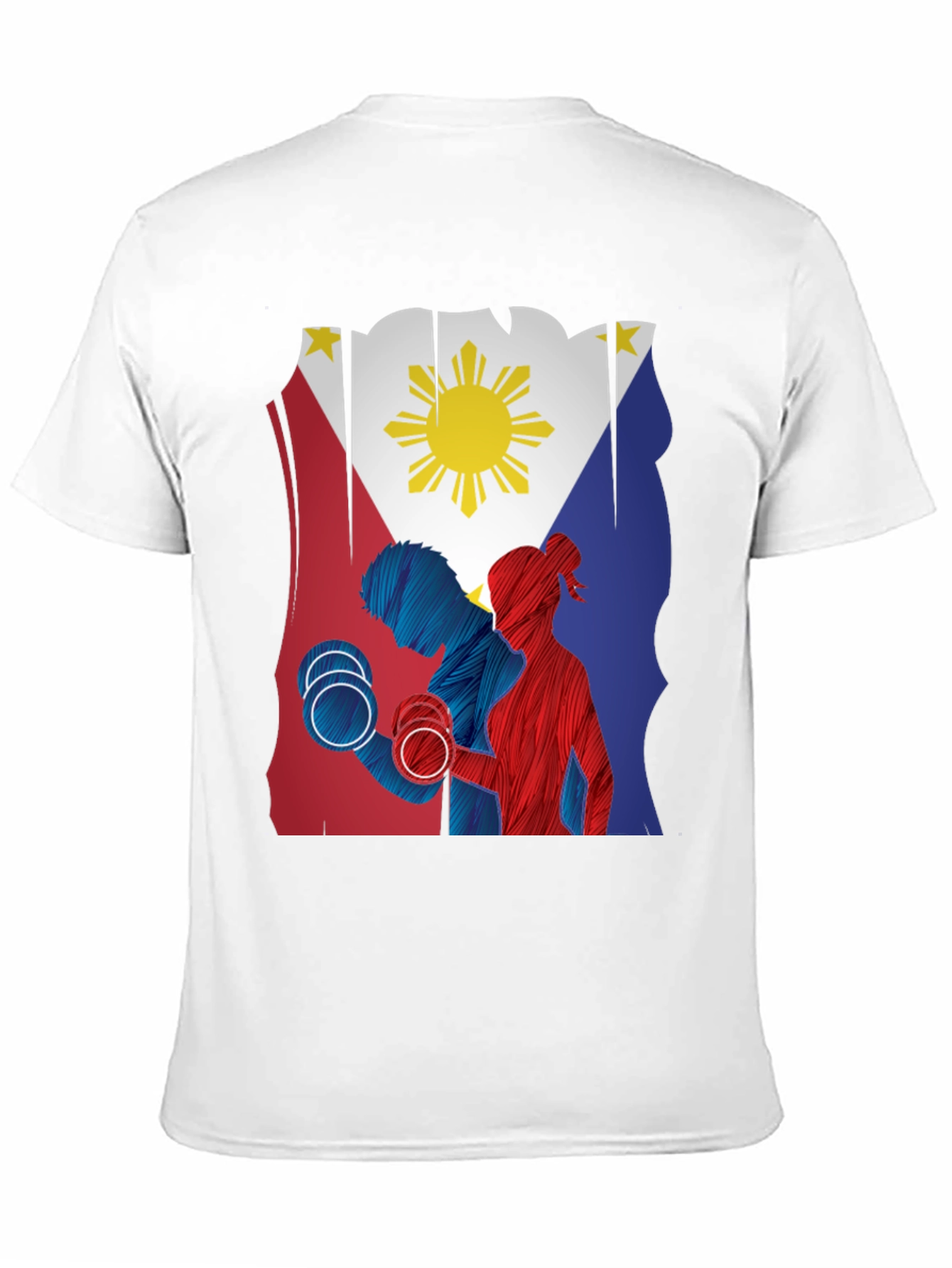 Philippine Flag Gym Workout T-Shirt