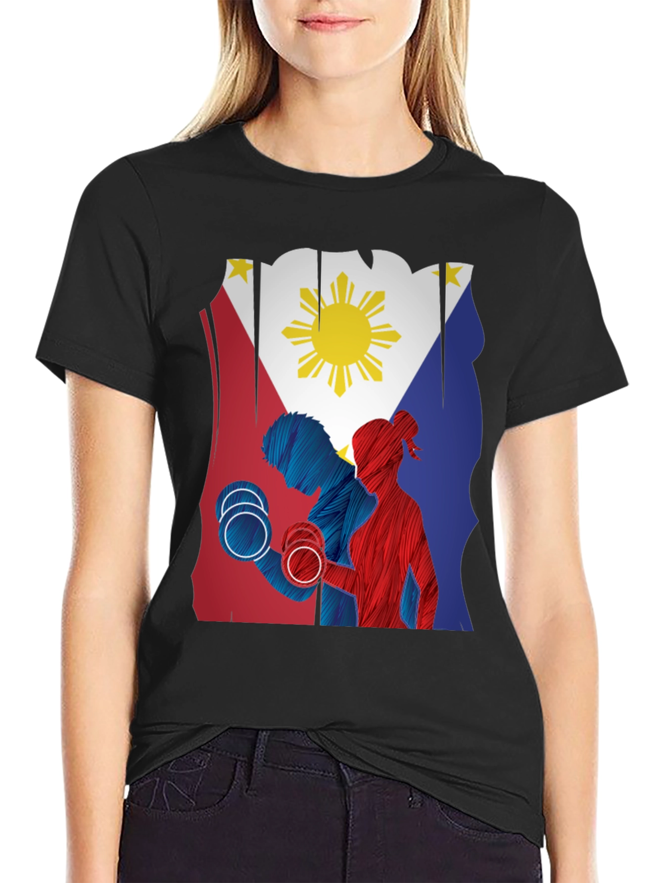 Philippine Flag Gym Workout T-Shirt