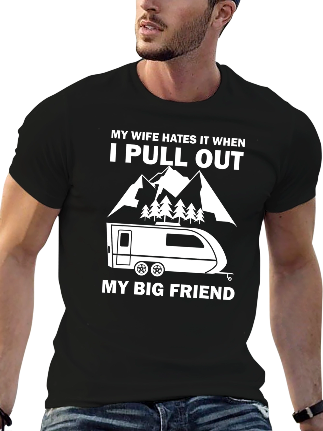 Funny Camping T-Shirt: My Wife Hates It