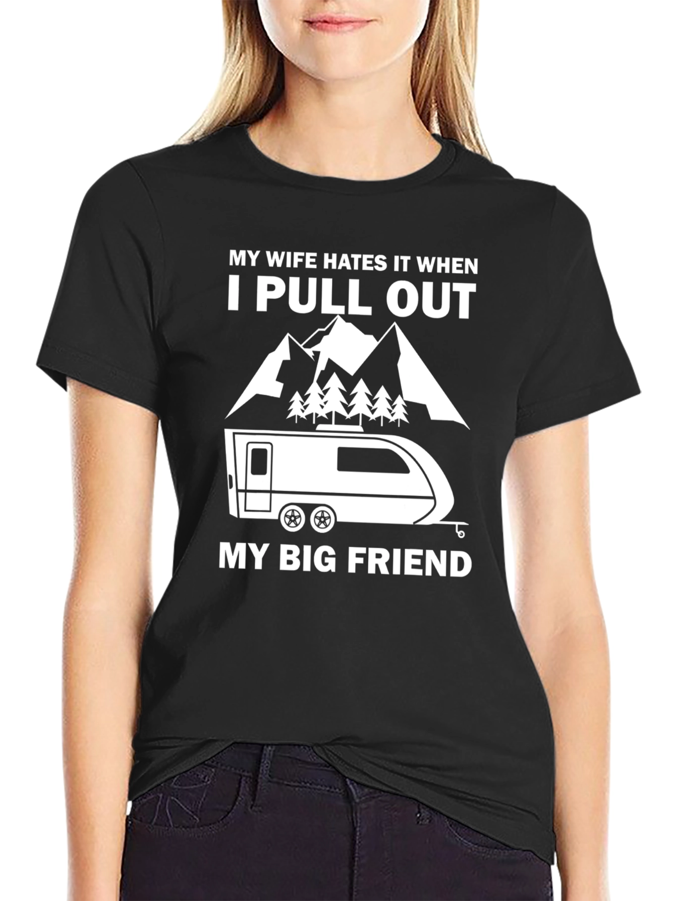 Funny Camping T-Shirt: My Wife Hates It