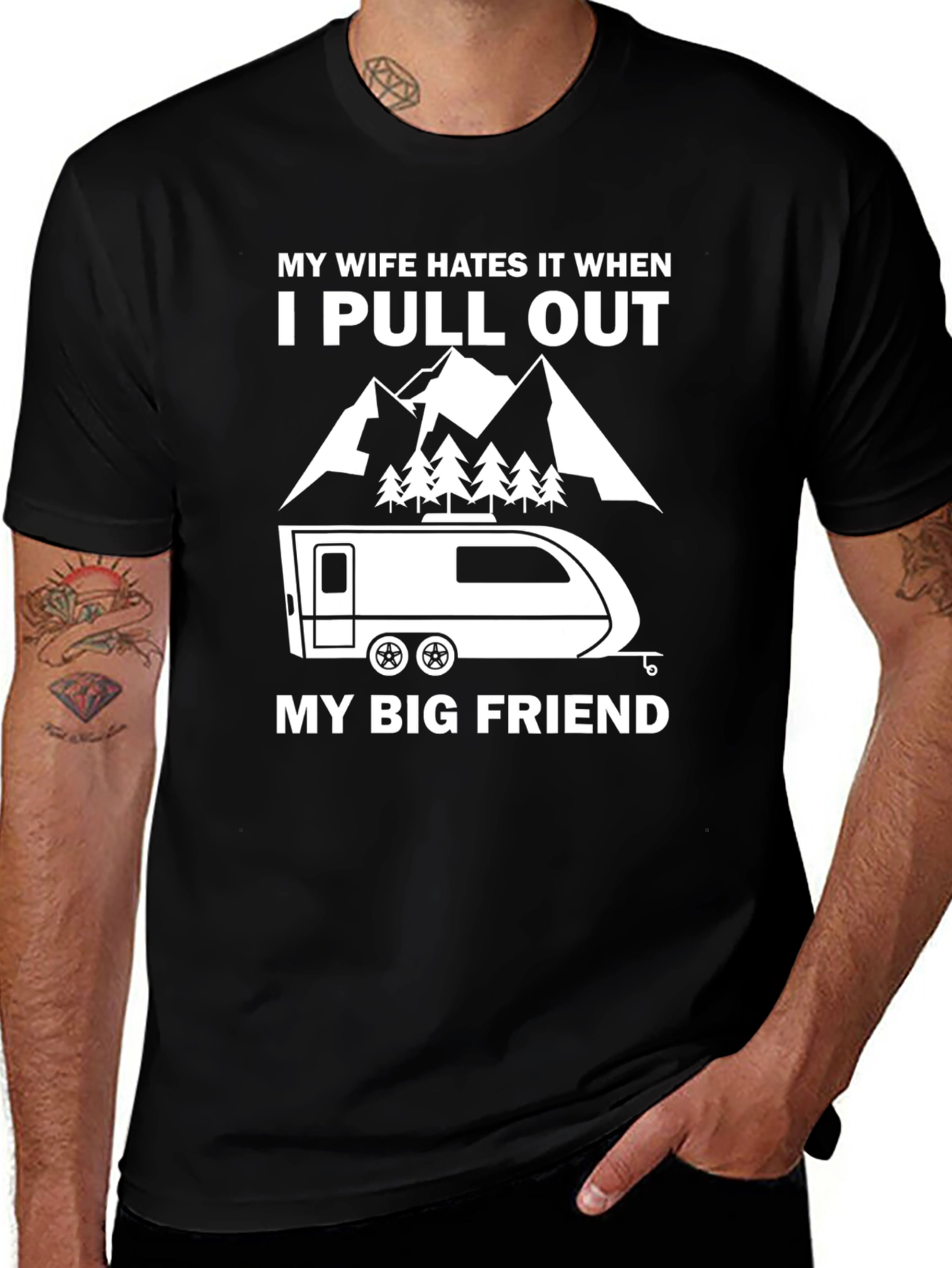 Funny Camping T-Shirt: My Wife Hates It