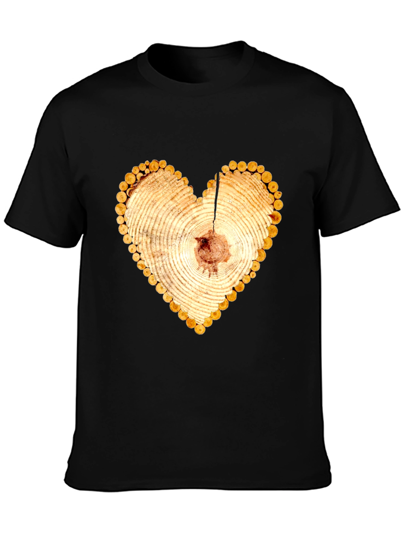Heart Wood Slice Graphic Tee