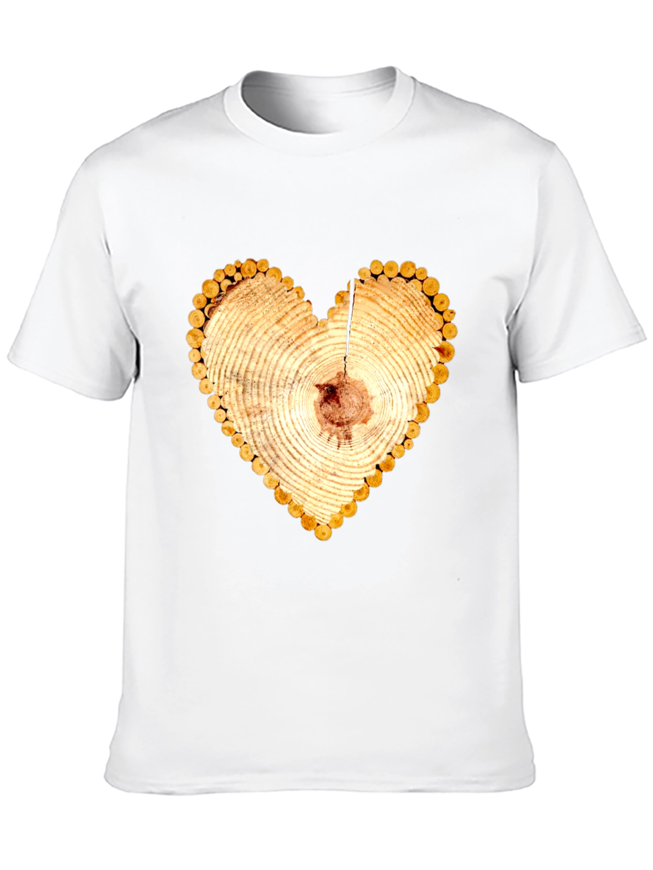 Heart Wood Slice Graphic Tee