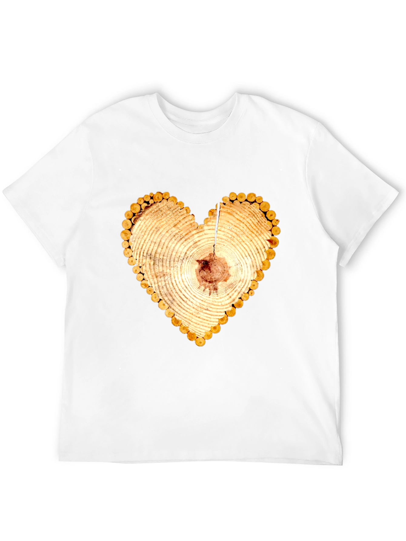 Heart Wood Slice Graphic Tee