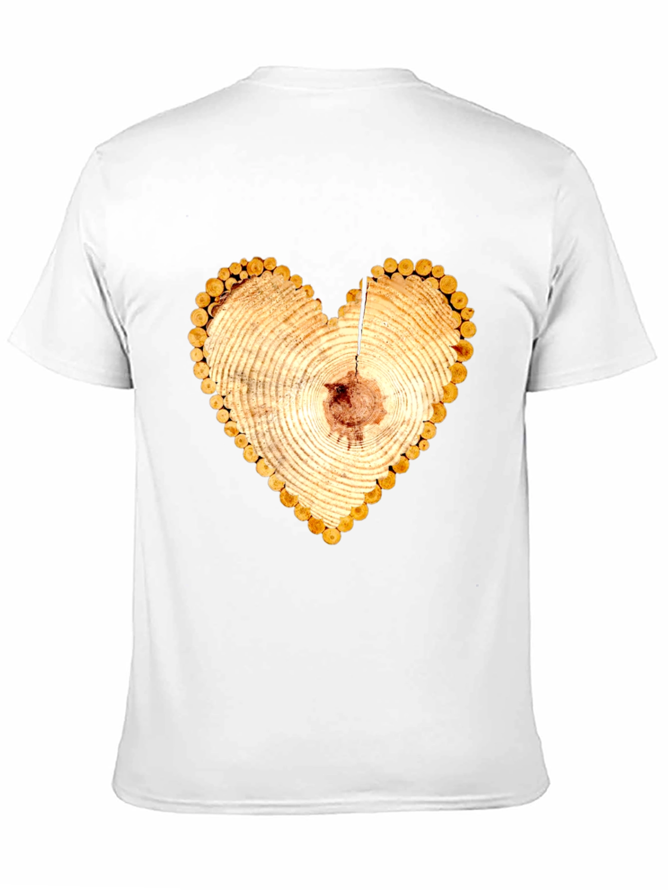 Heart Wood Slice Graphic Tee