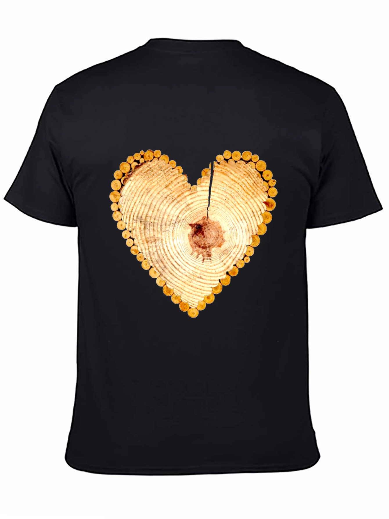 Heart Wood Slice Graphic Tee