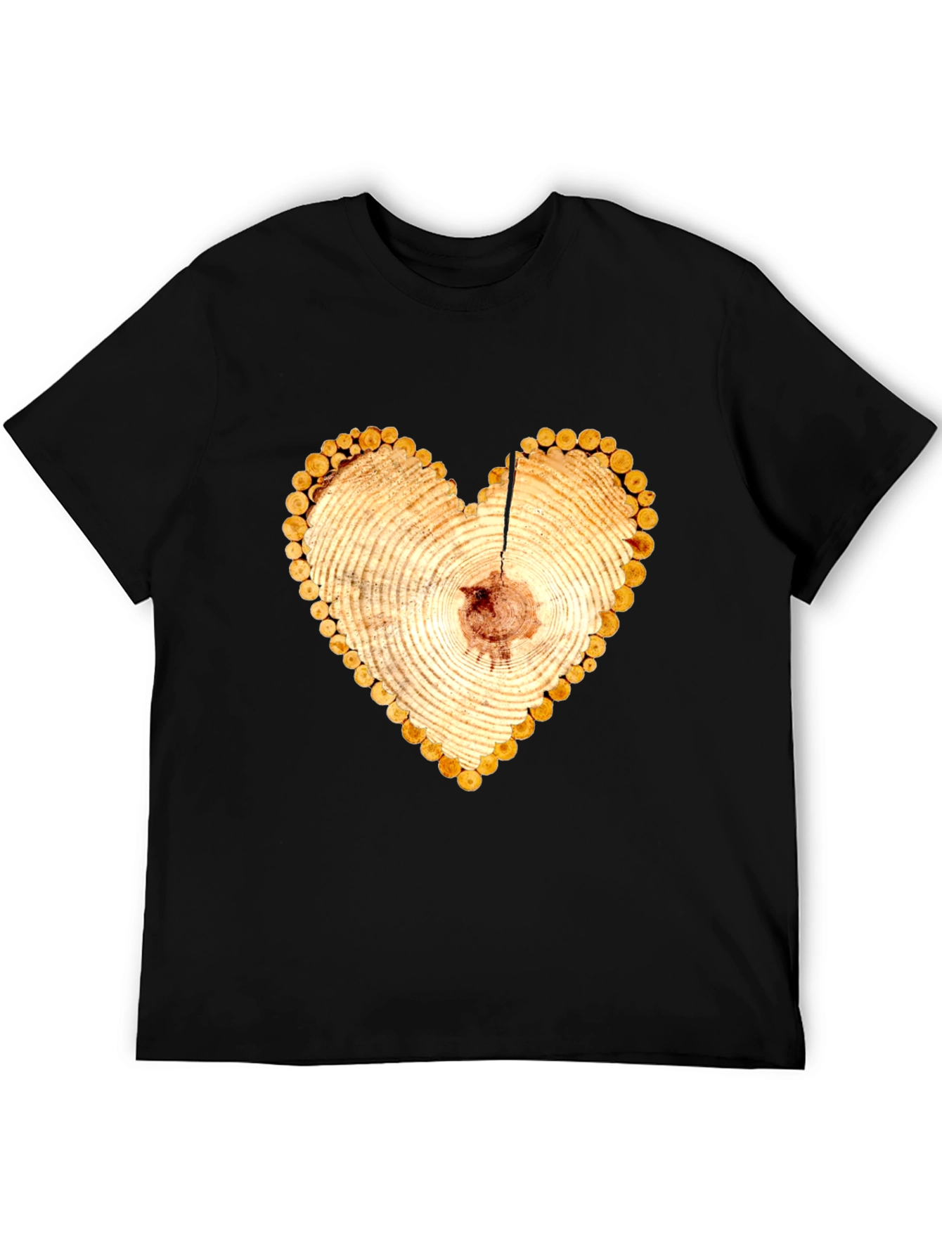 Heart Wood Slice Graphic Tee