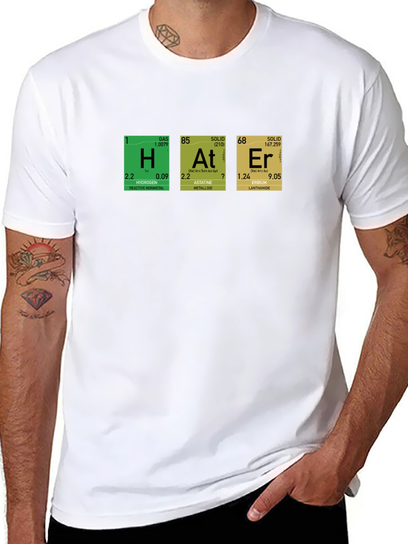 HAtEr Periodic Table Funny T-Shirt