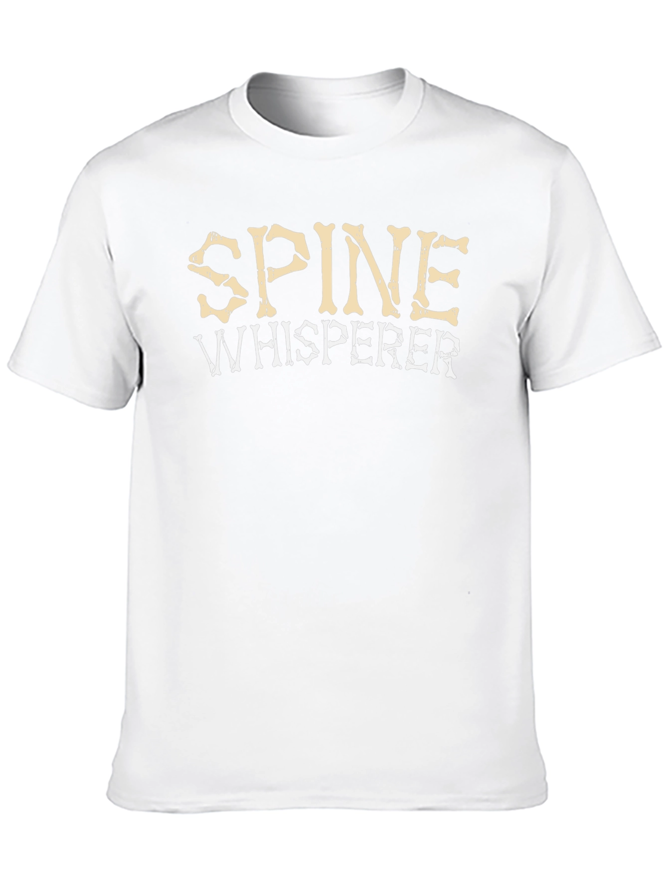 Spine Whisperer Graphic Tee - Black Cotton T-Shirt