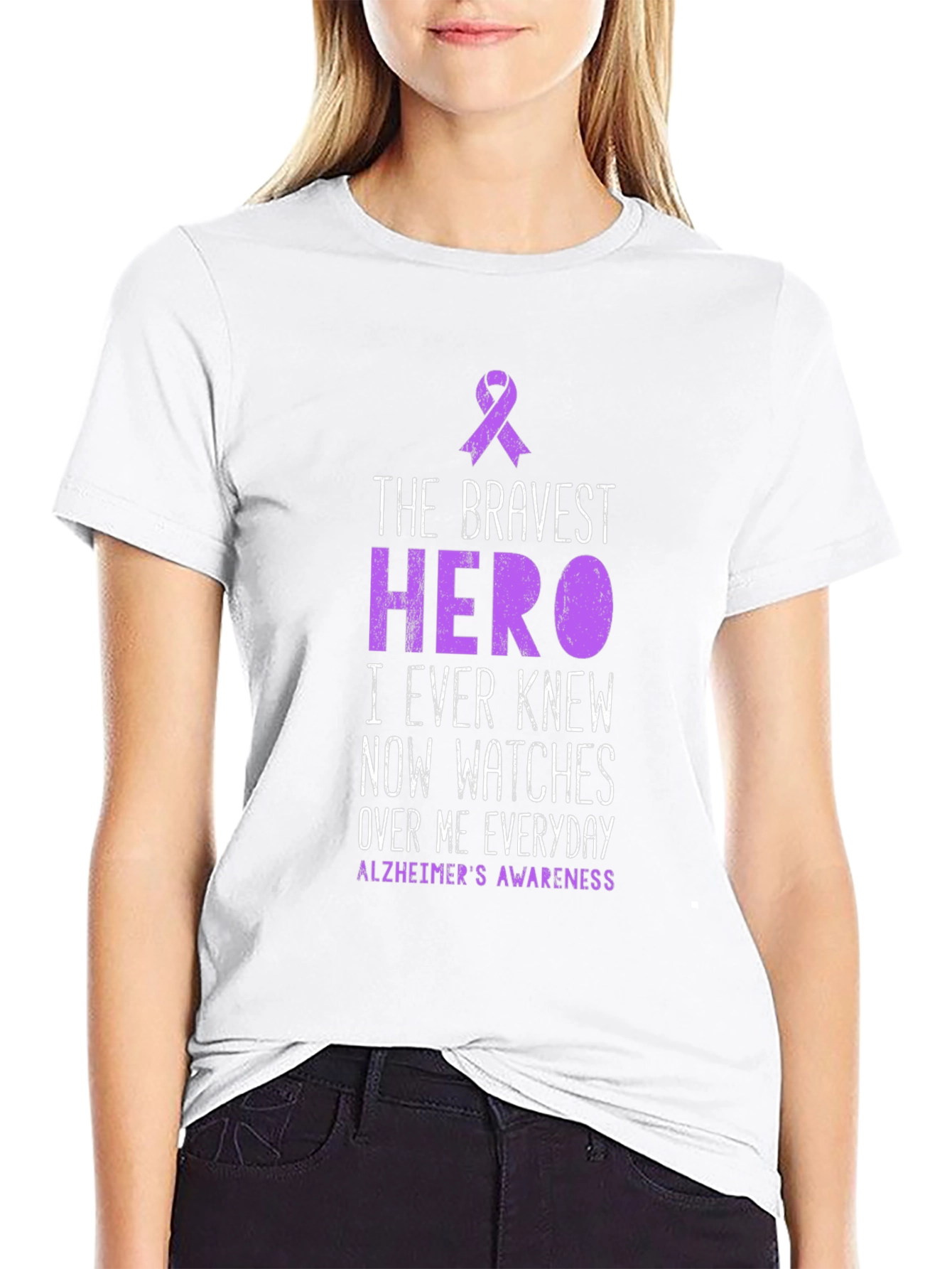 Alzheimers Awareness T-Shirt - Hero Tribute