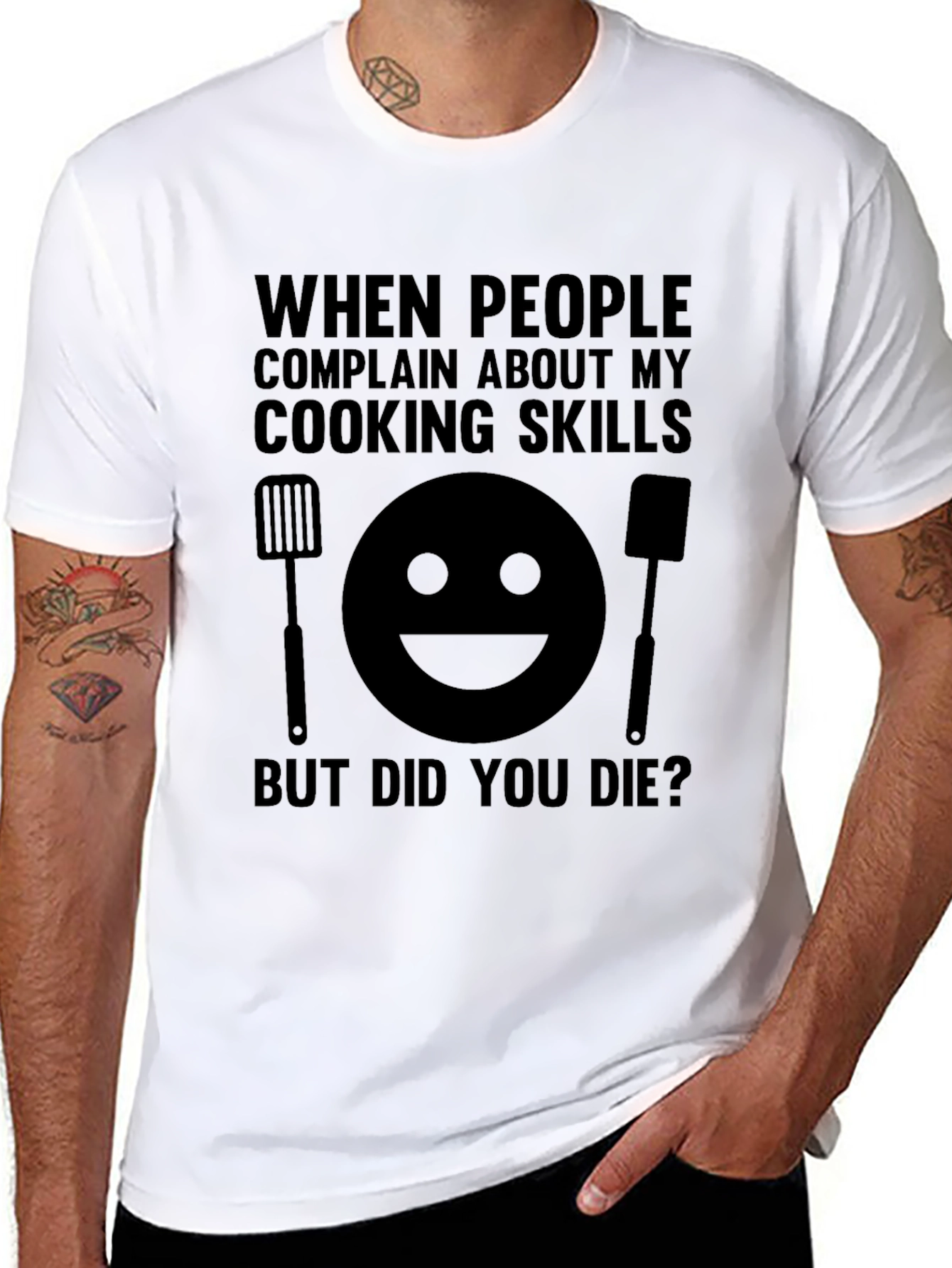 Funny Cooking Skills T-Shirt: But Did You Die?