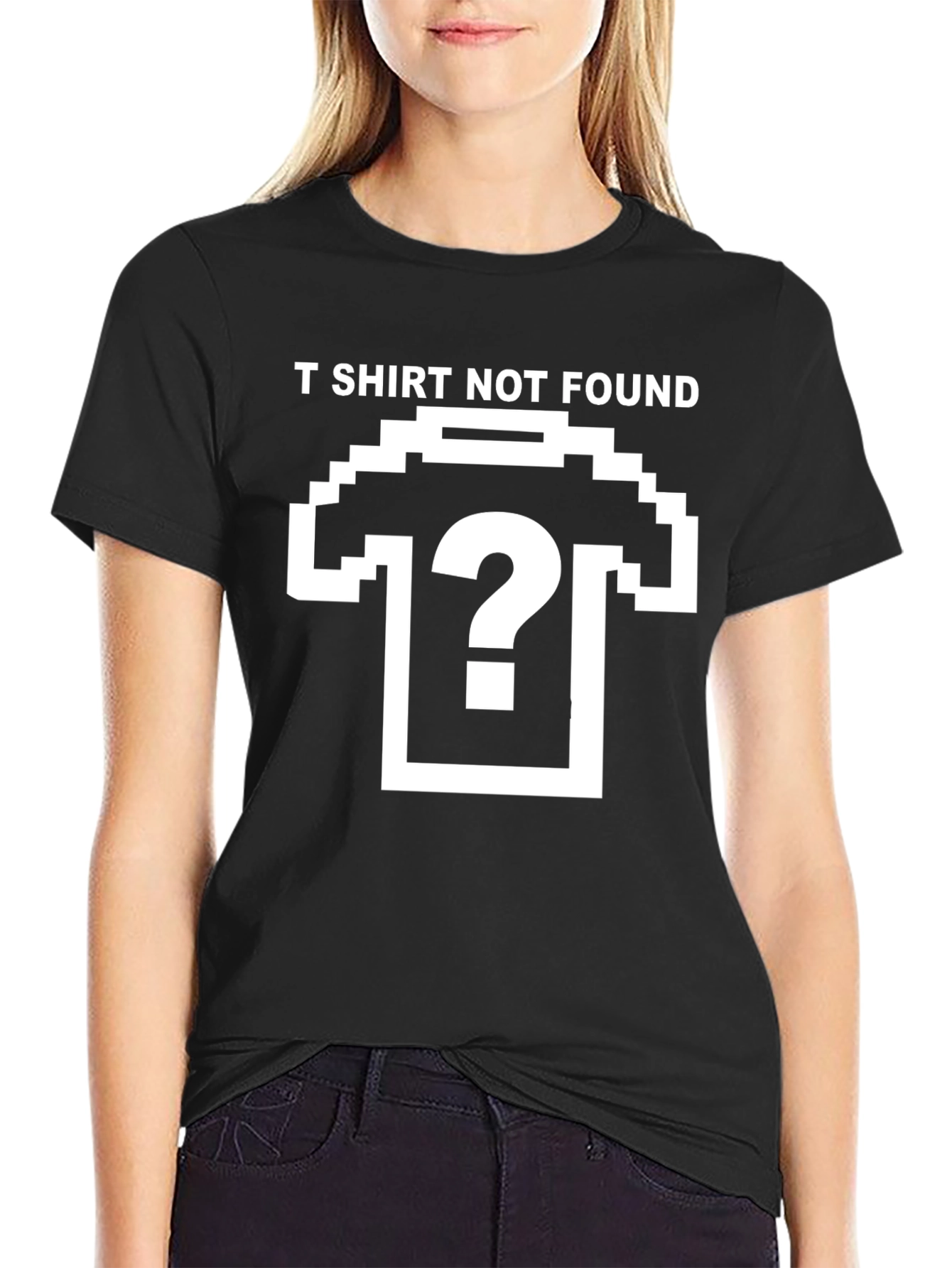 T-Shirt Not Found Graphic Tee - Pixel Shirt