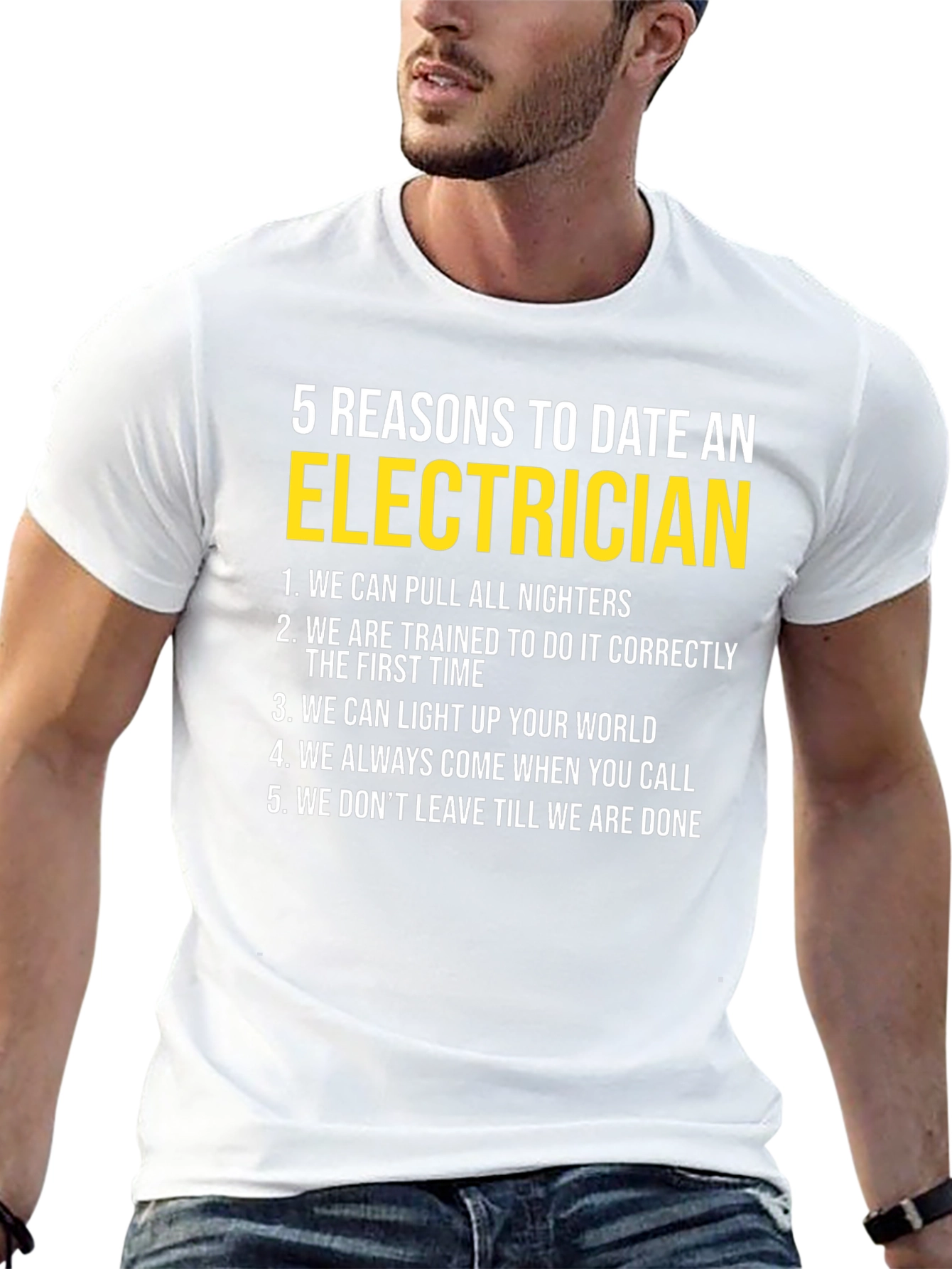 Electrician Dating Reasons Graphic T-Shirt