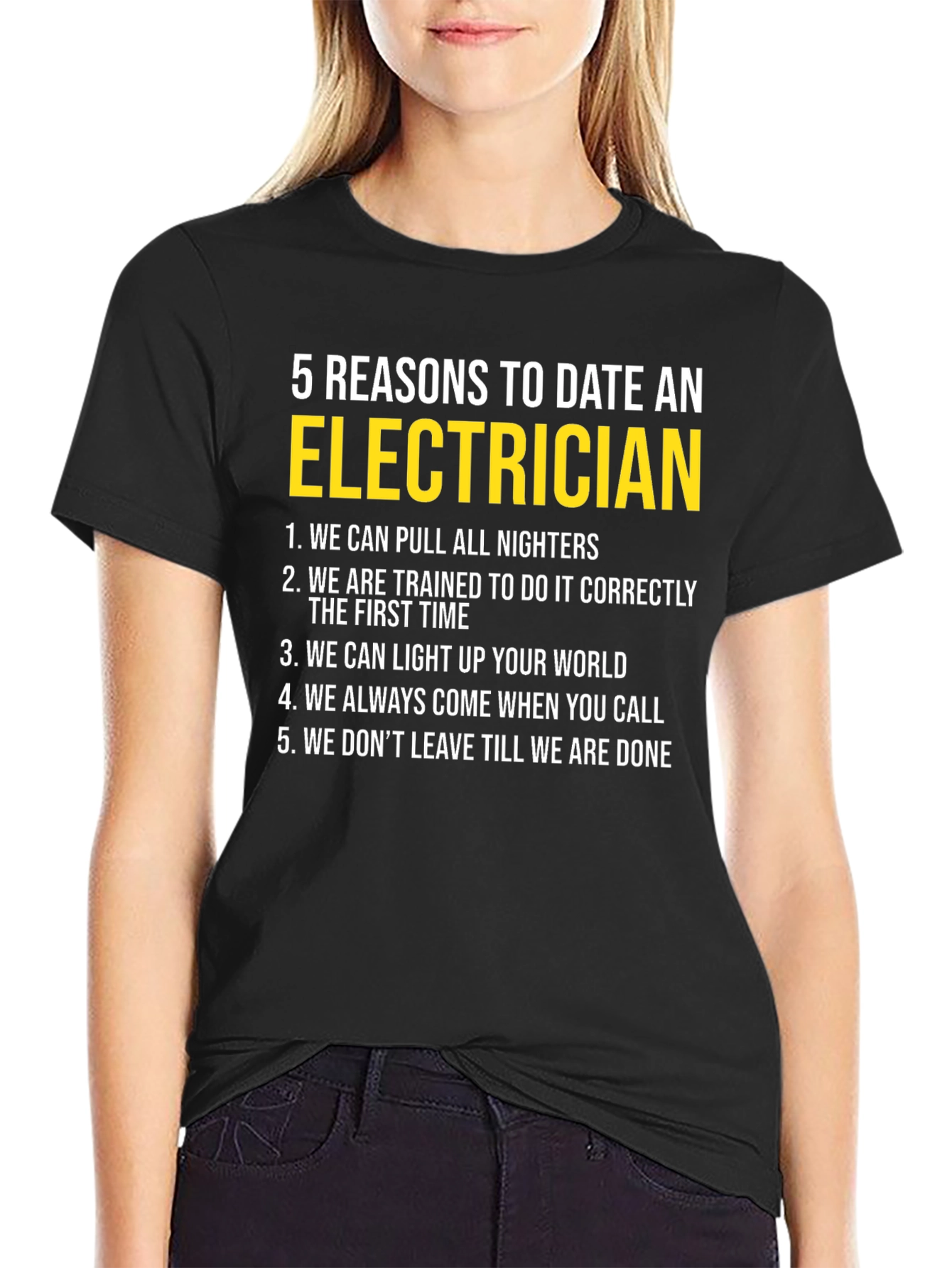 Electrician Dating Reasons Graphic T-Shirt