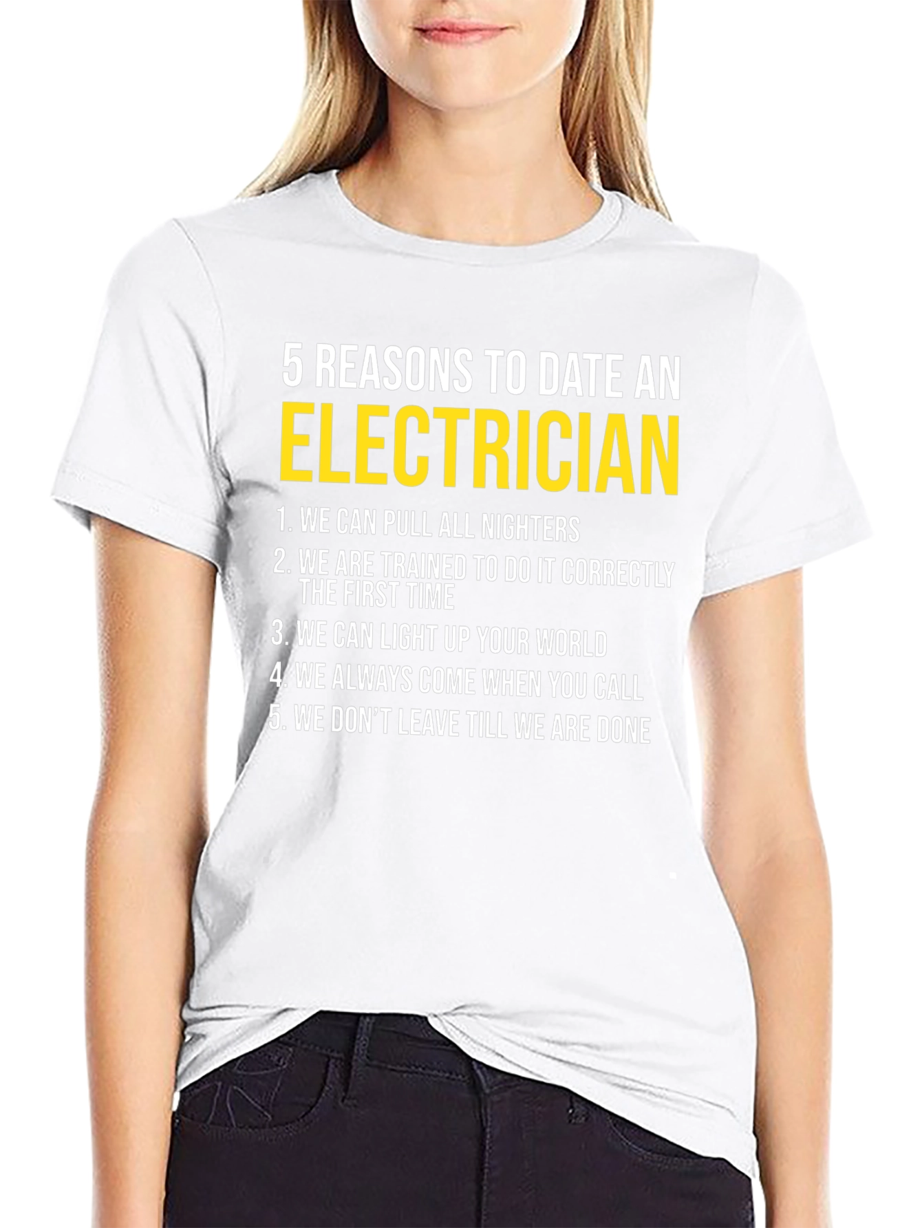 Electrician Dating Reasons Graphic T-Shirt