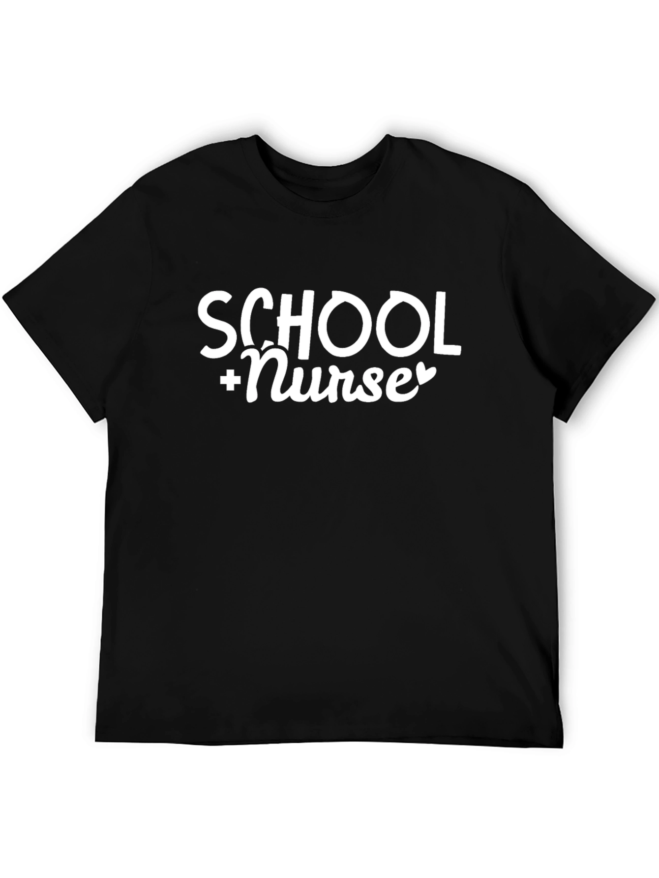 School Nurse T-Shirt - Black Cotton Tee