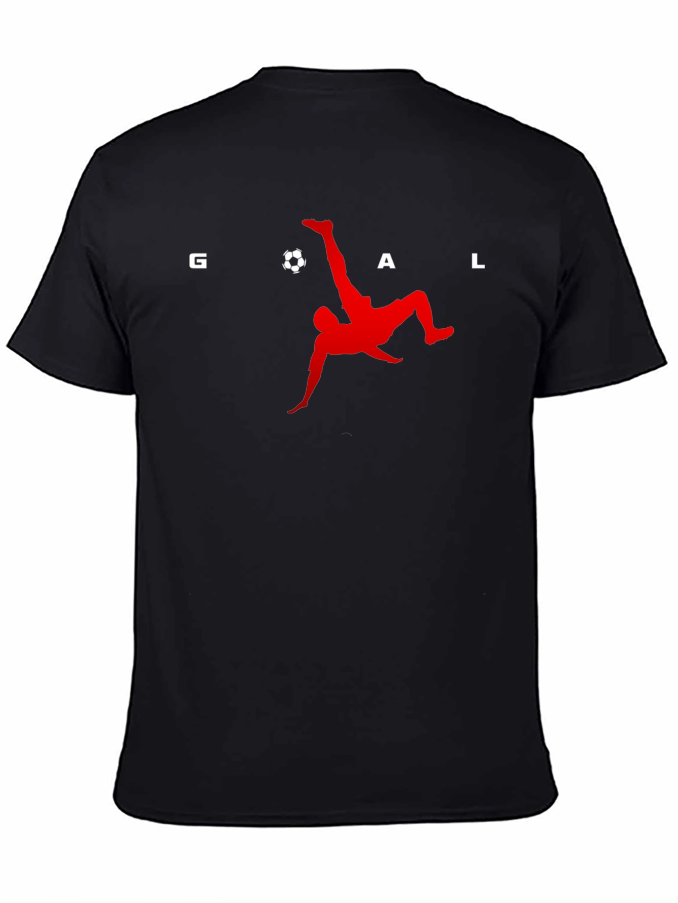 Goal! Soccer Bicycle Kick Graphic Tee - Black