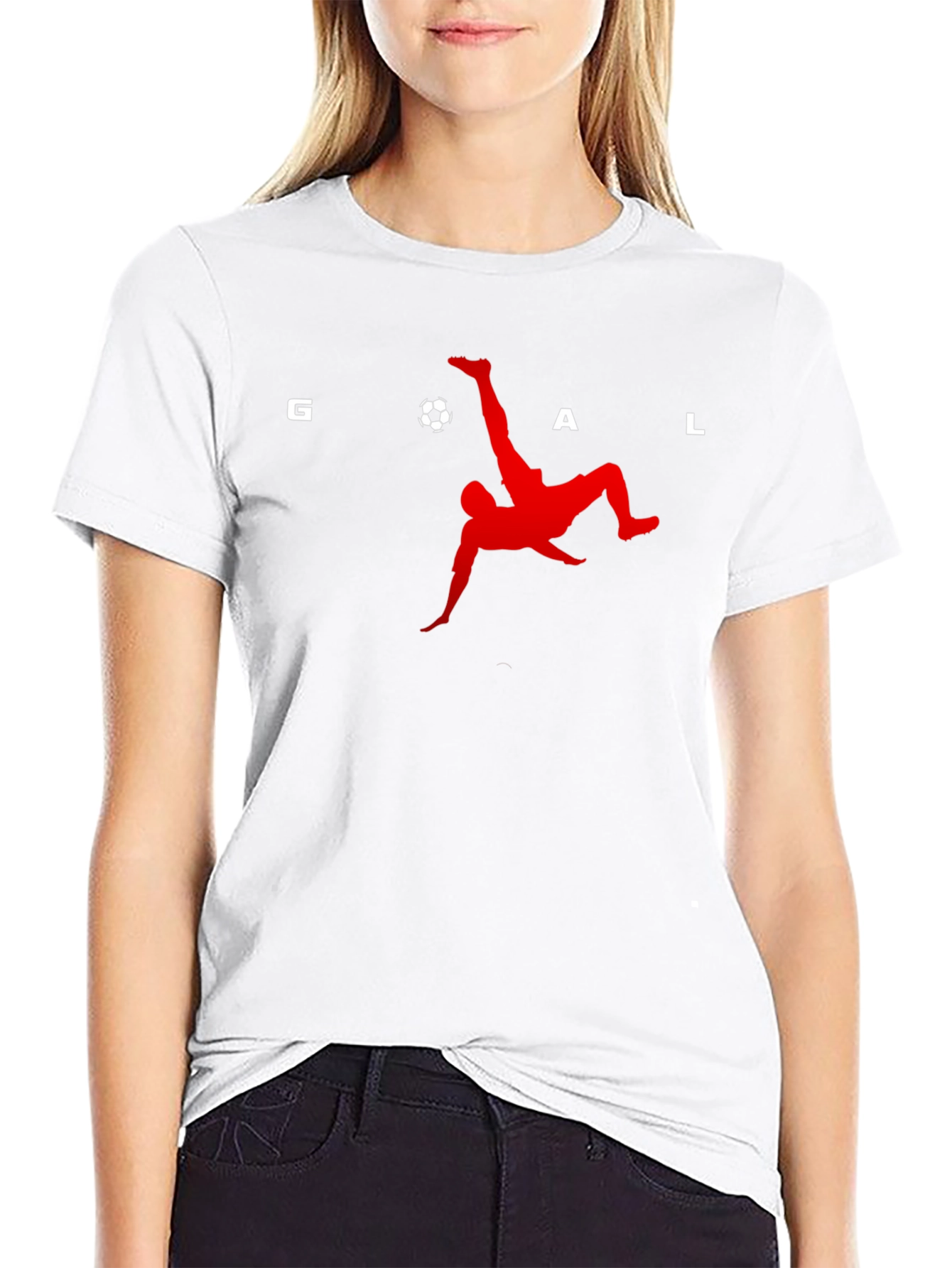 Goal! Soccer Bicycle Kick Graphic Tee - Black