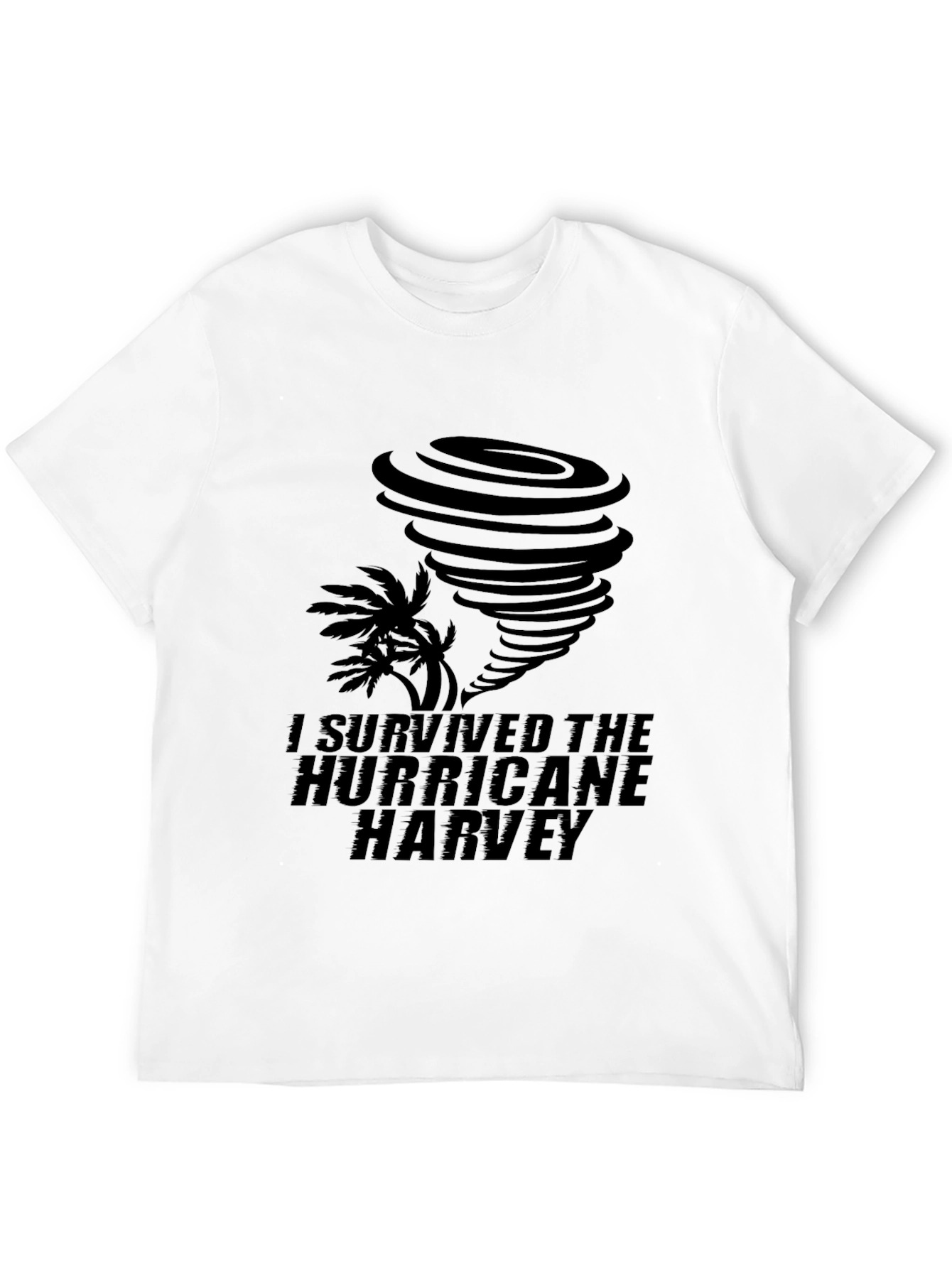 I Survived Hurricane Harvey Black T-Shirt