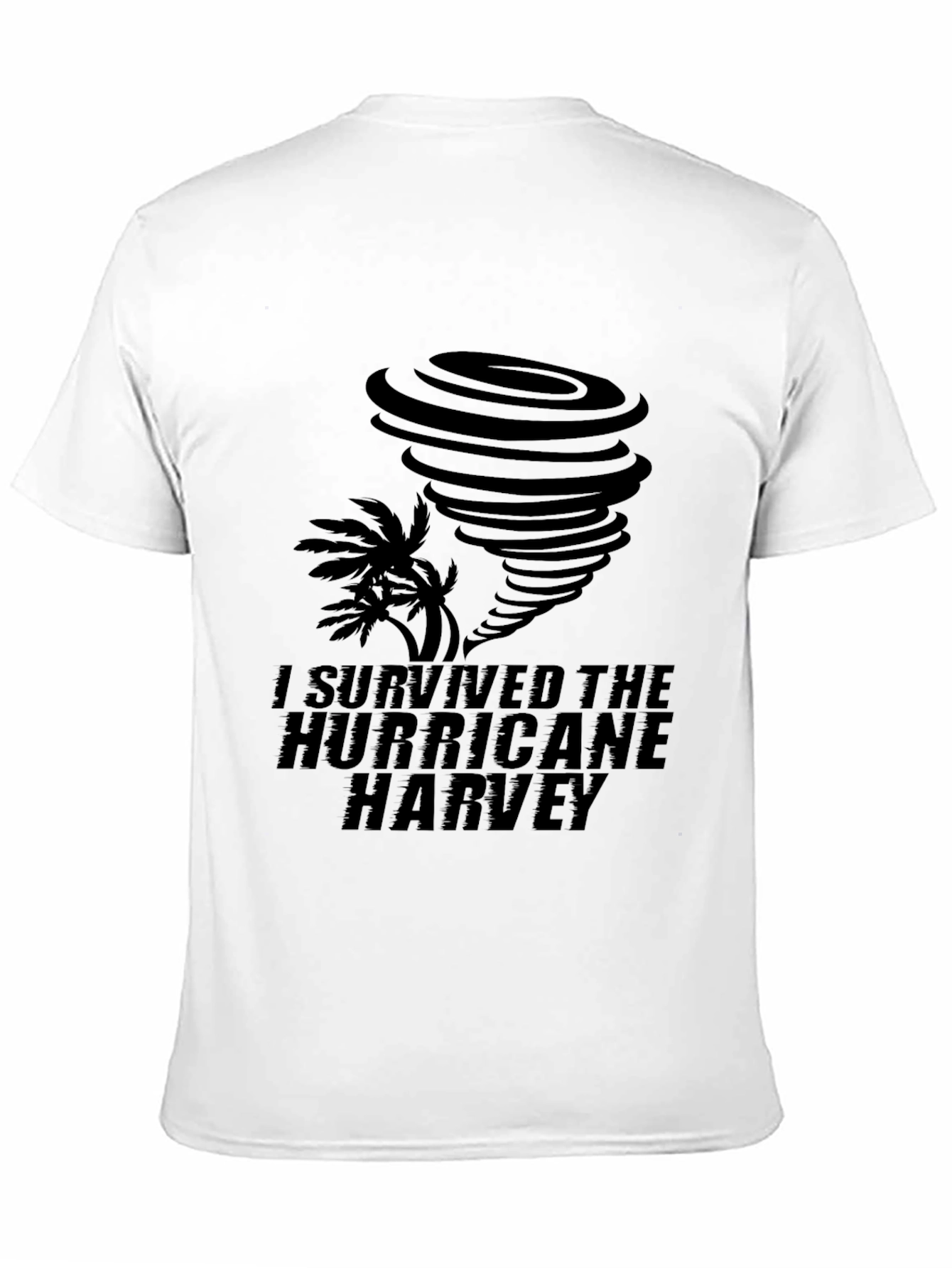 I Survived Hurricane Harvey Black T-Shirt