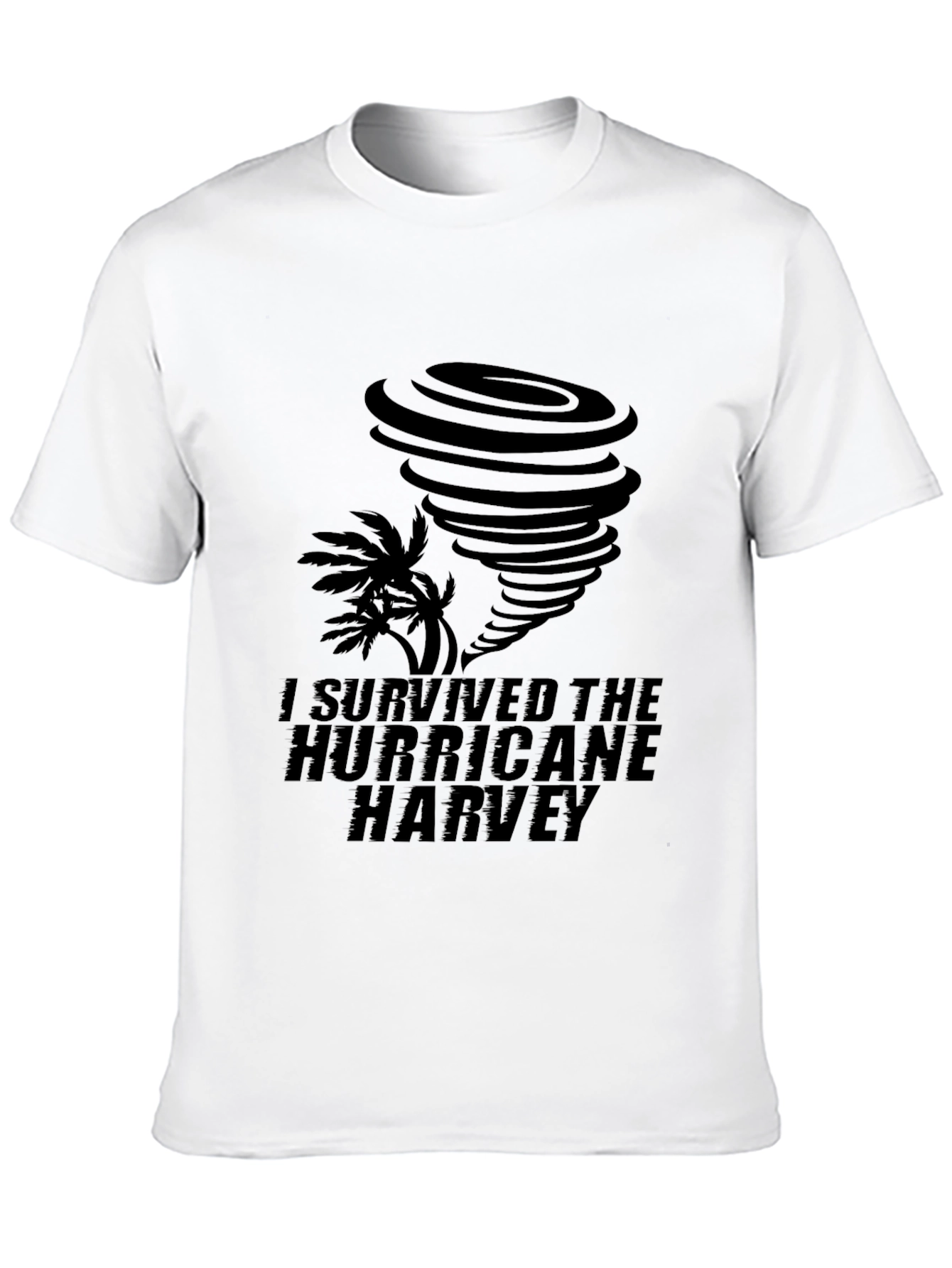 I Survived Hurricane Harvey Black T-Shirt