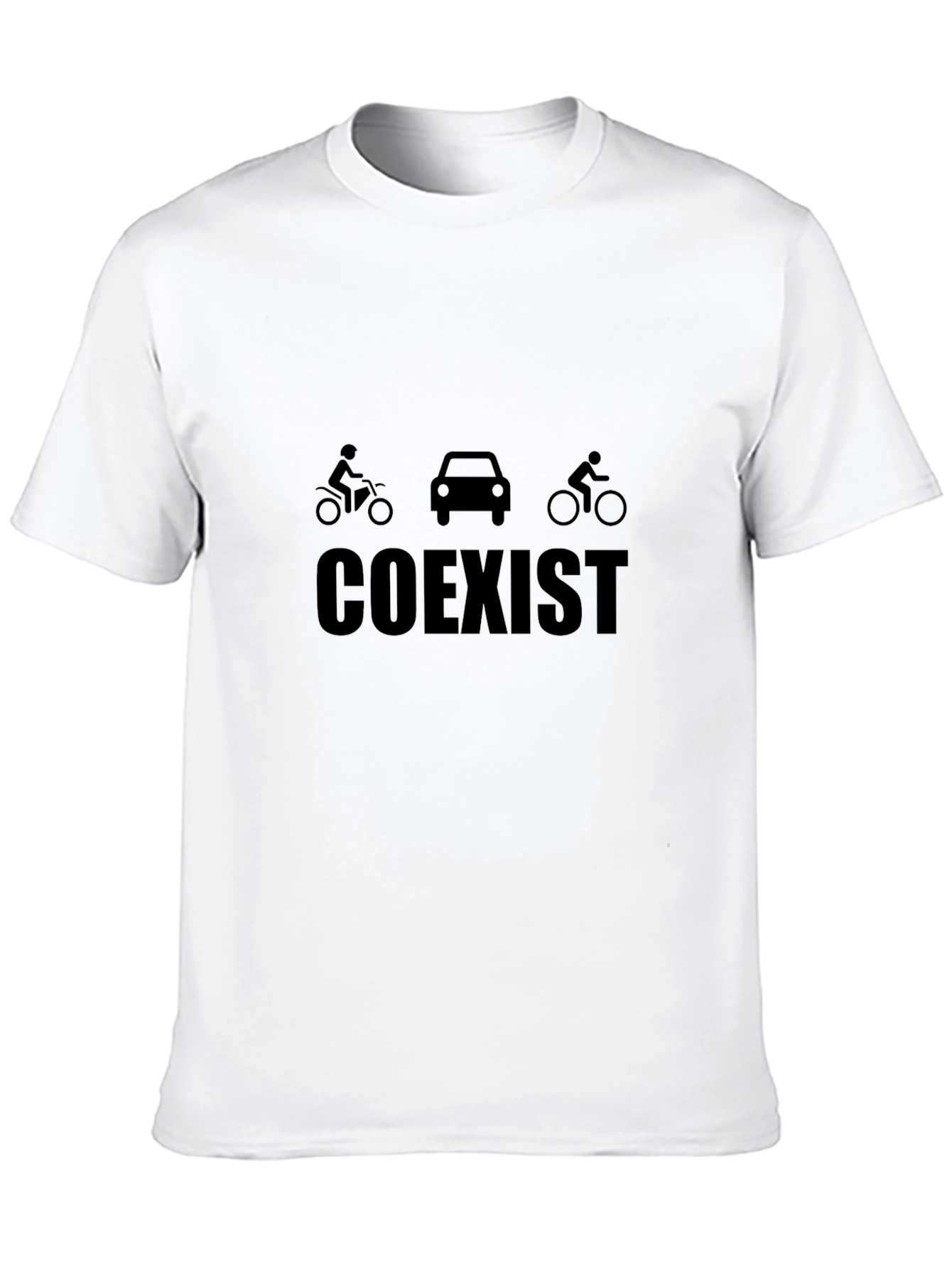 Coexist Graphic Tee - Black Cotton Blend Shirt