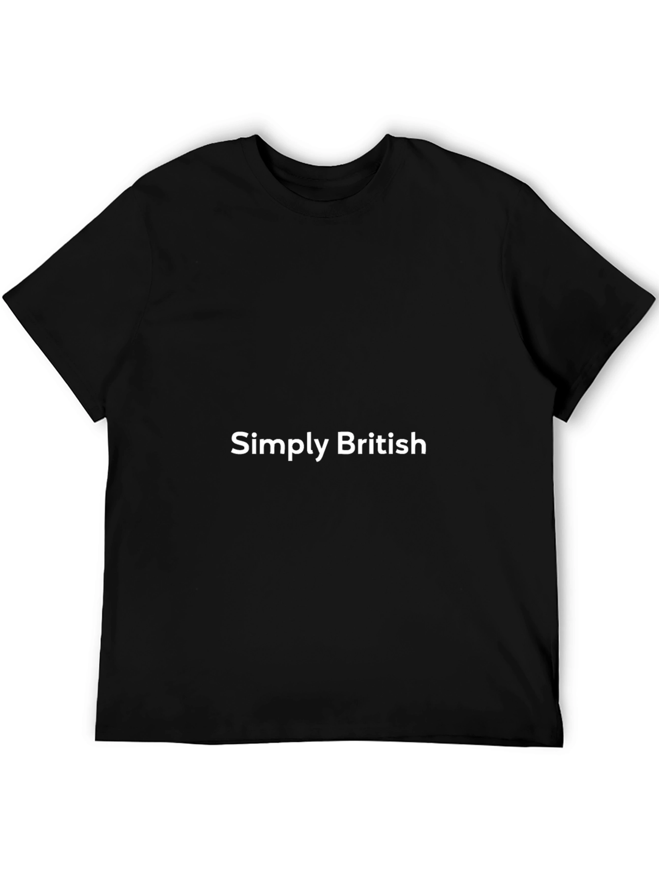 Simply British Black T-Shirt - Casual Comfort