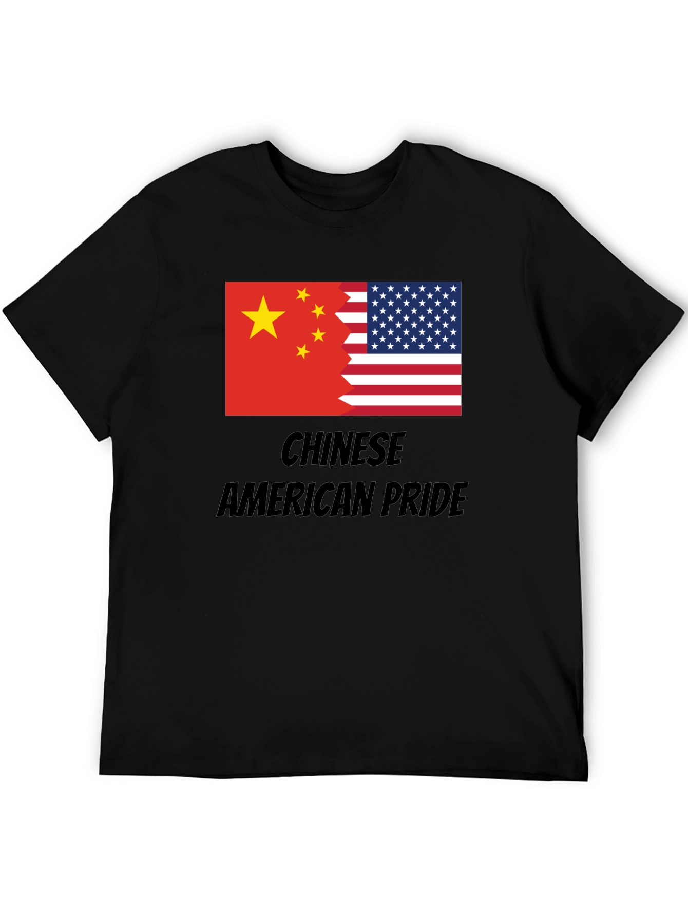 Chinese American Pride T-Shirt - USA China Flag Tee