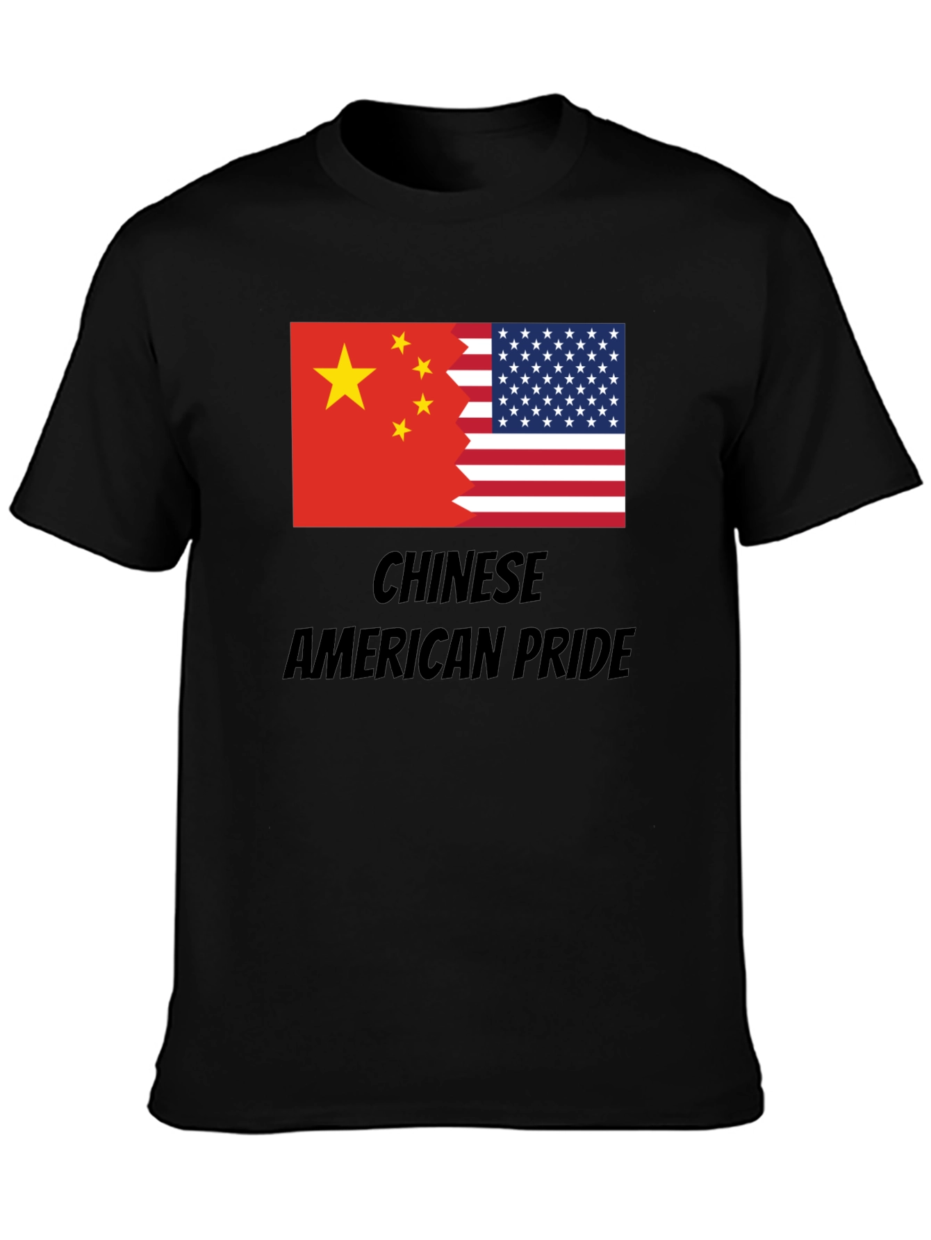 Chinese American Pride T-Shirt - USA China Flag Tee