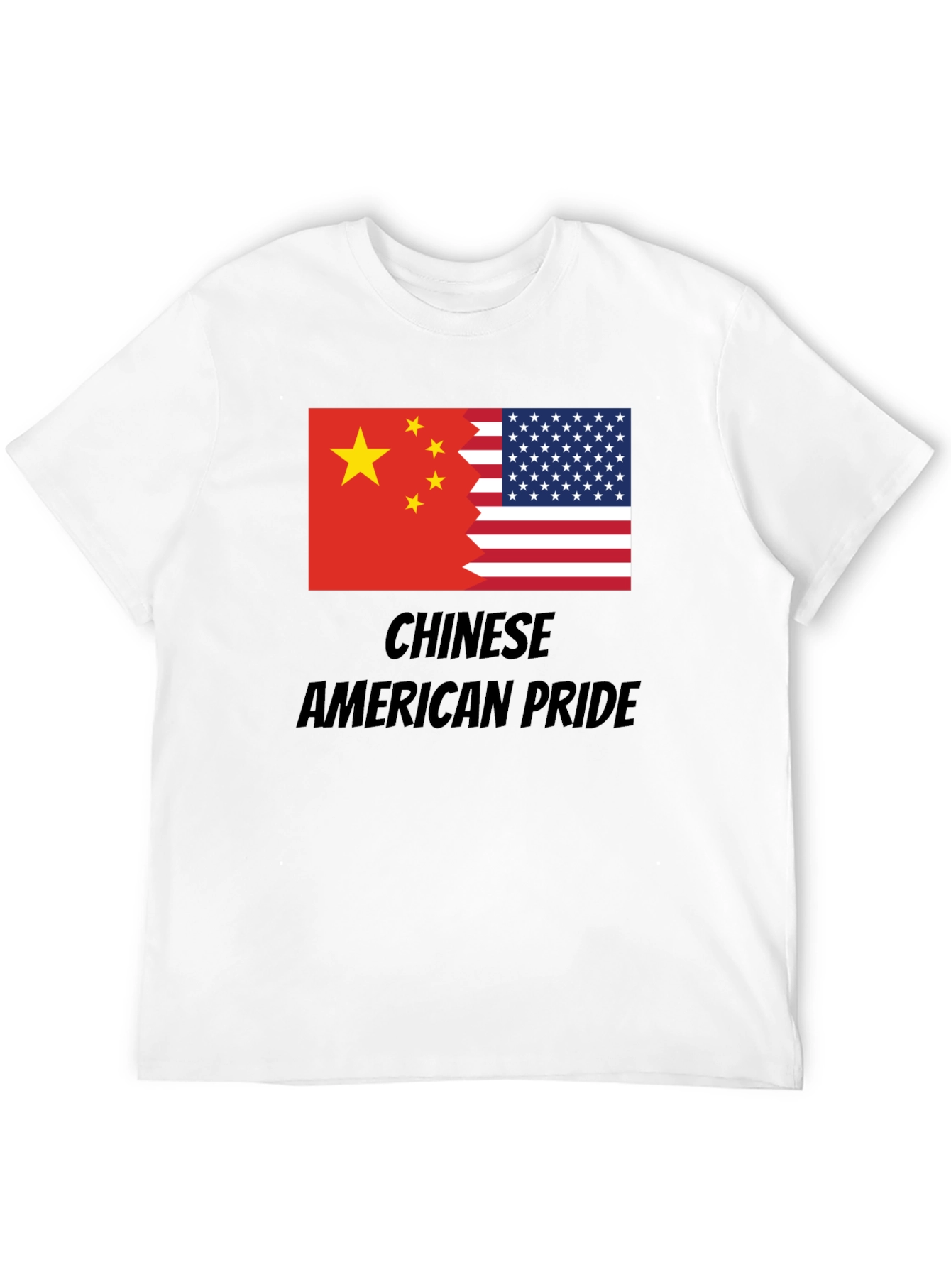Chinese American Pride T-Shirt - USA China Flag Tee