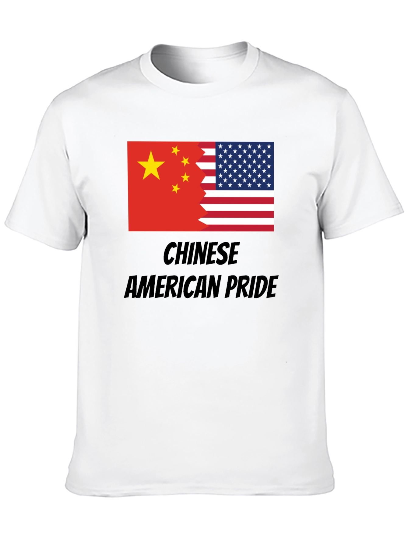 Chinese American Pride T-Shirt - USA China Flag Tee