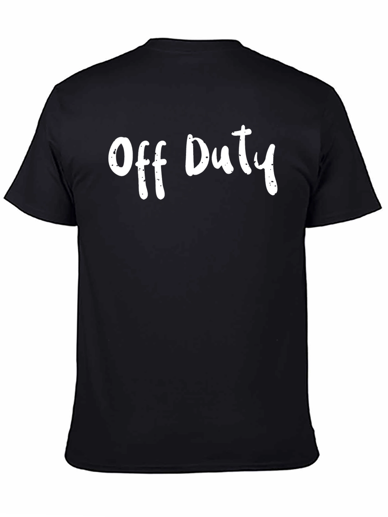 Off Duty Black T-Shirt Casual Wear