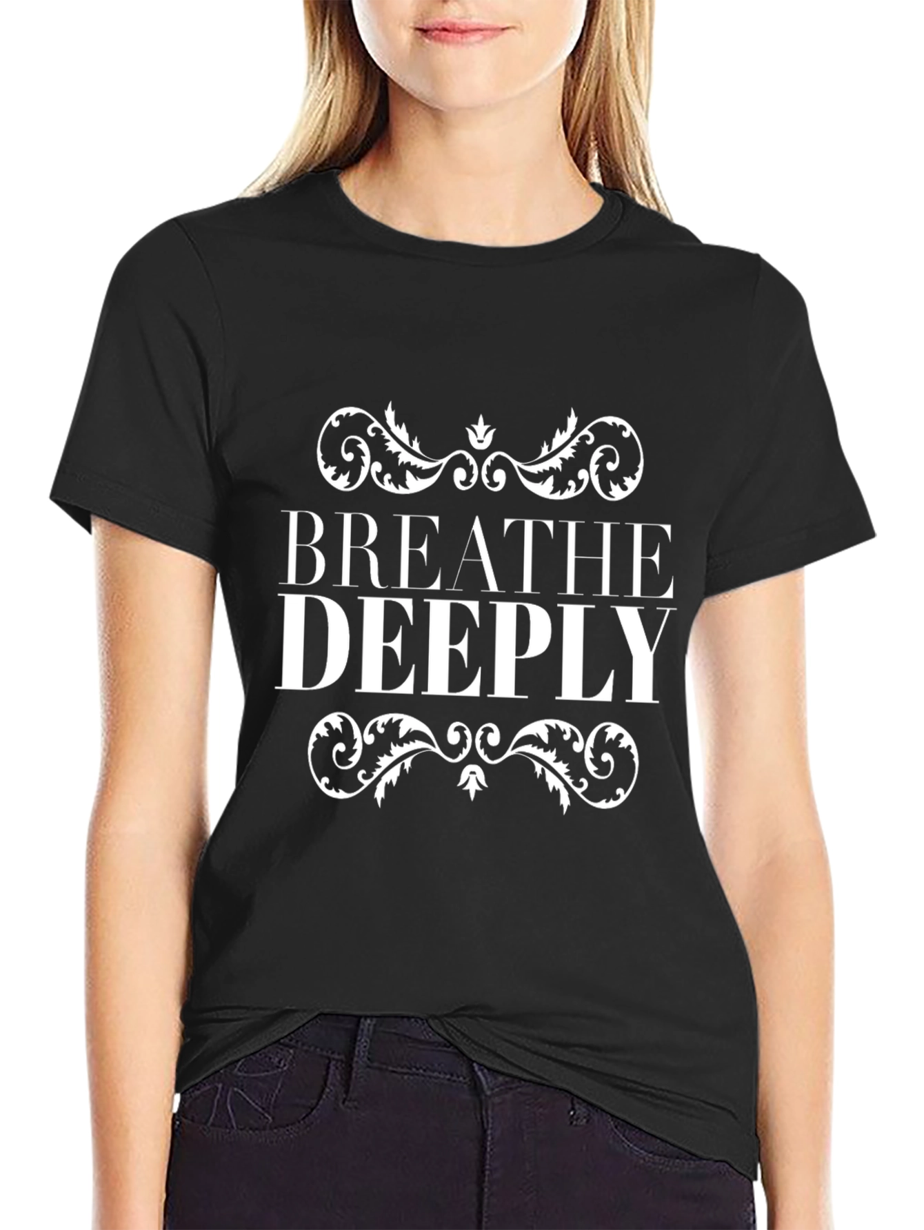 Breathe Deeply Graphic Tee - Relax & Focus
