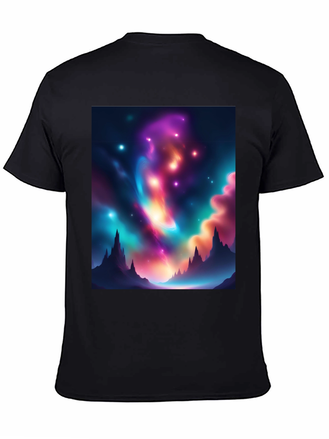 Nebula Peak Black T-Shirt