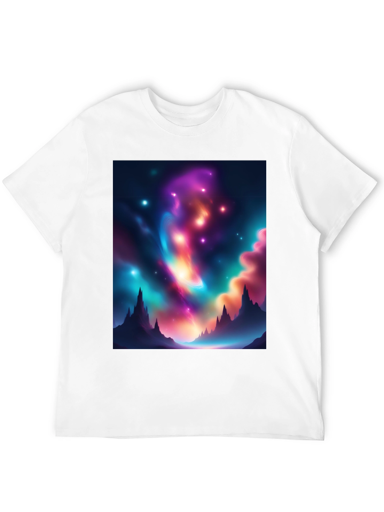 Nebula Peak Black T-Shirt